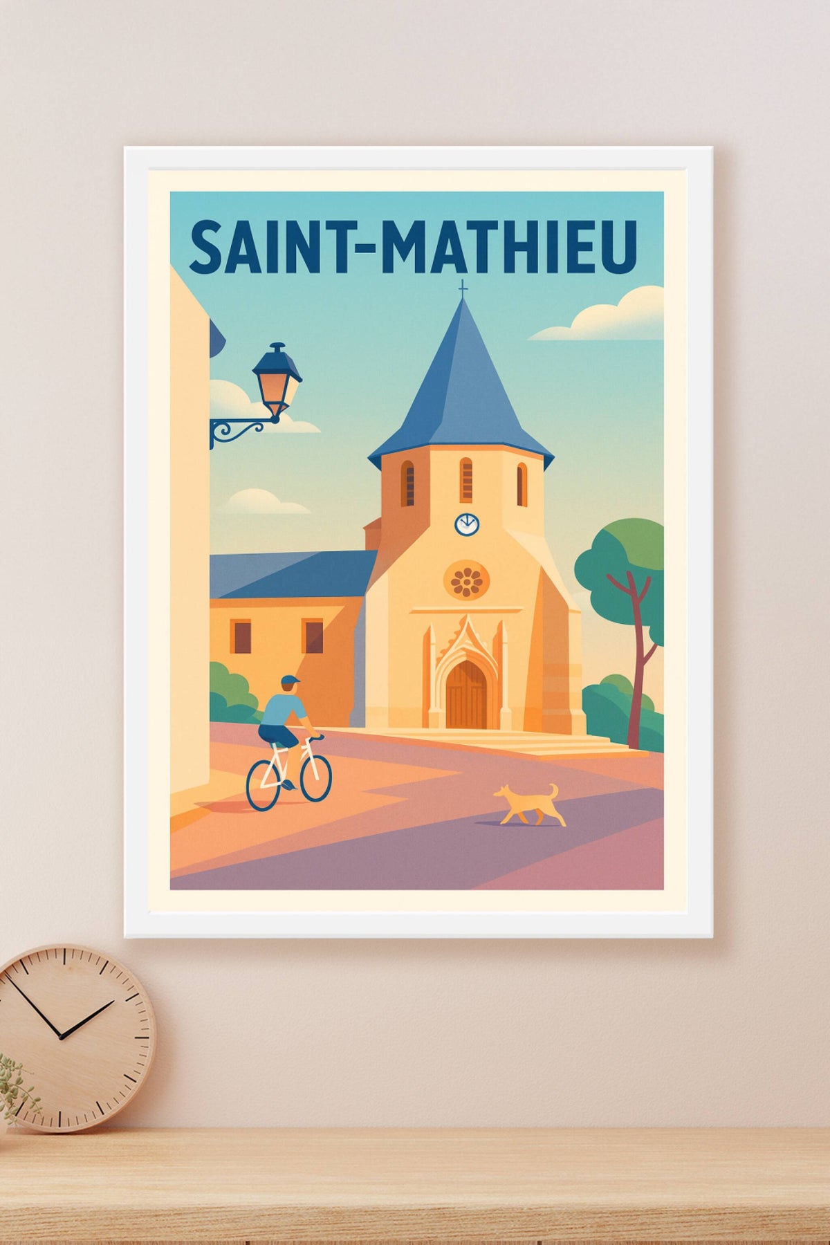 Affiche de Saint-Mathieu - Charme et sérénité au cœur du village