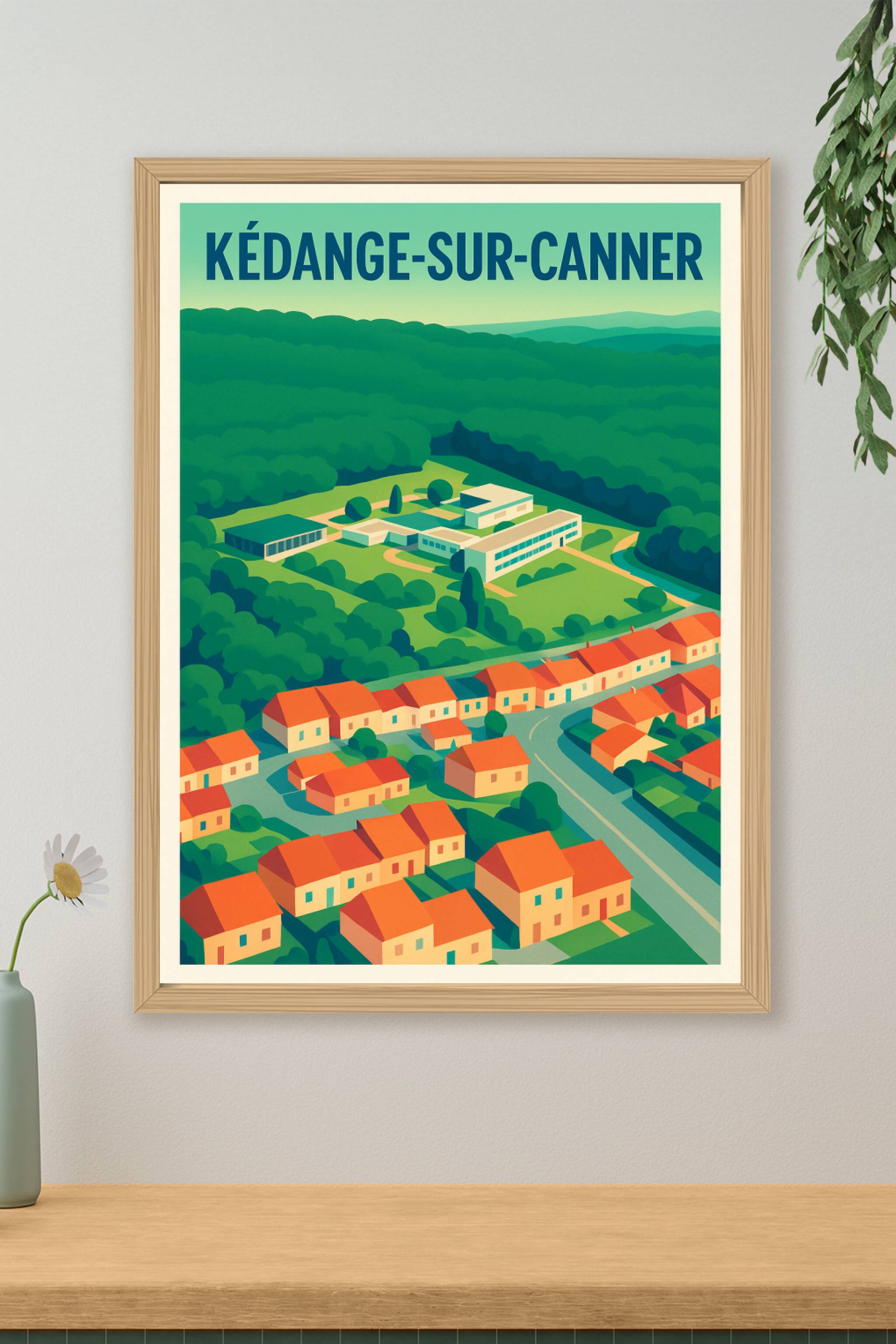 Affiche de Kédange-sur-Canner - Charme paisible en vue aérienne