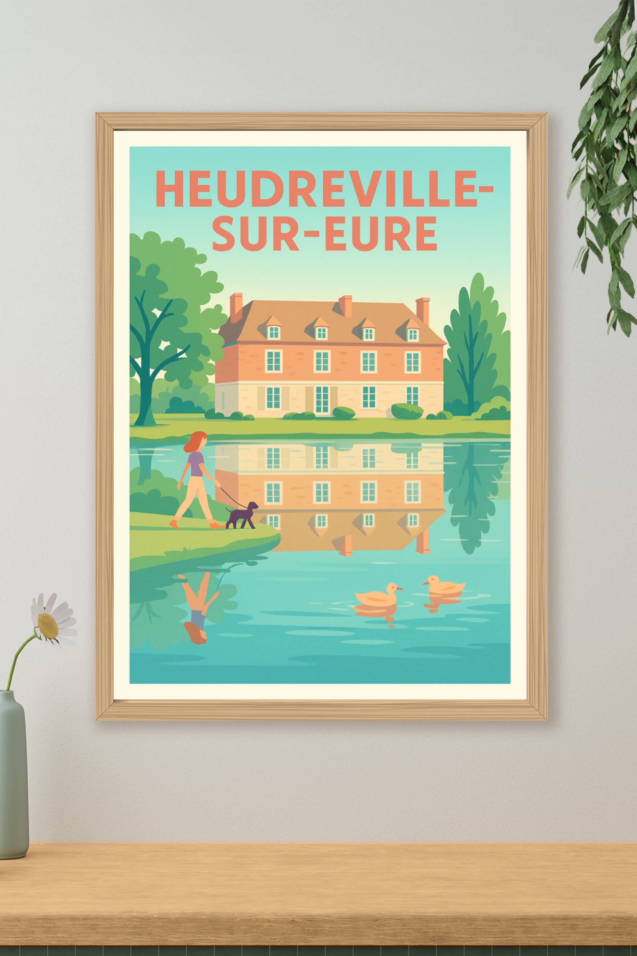 Affiche de Heudreville-sur-Eure - Sérénité au bord de l'eau