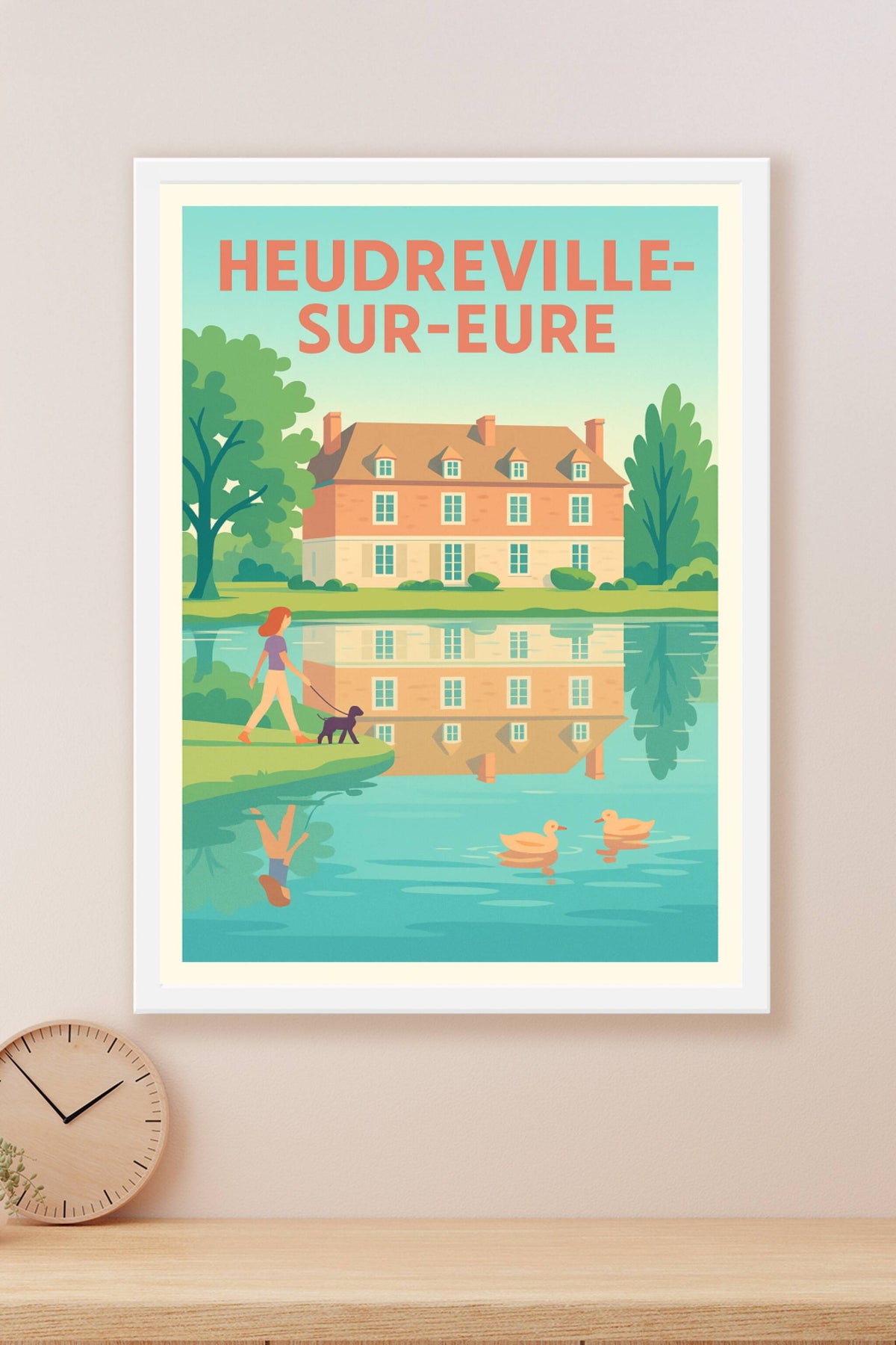 Affiche de Heudreville-sur-Eure - Sérénité au bord de l'eau