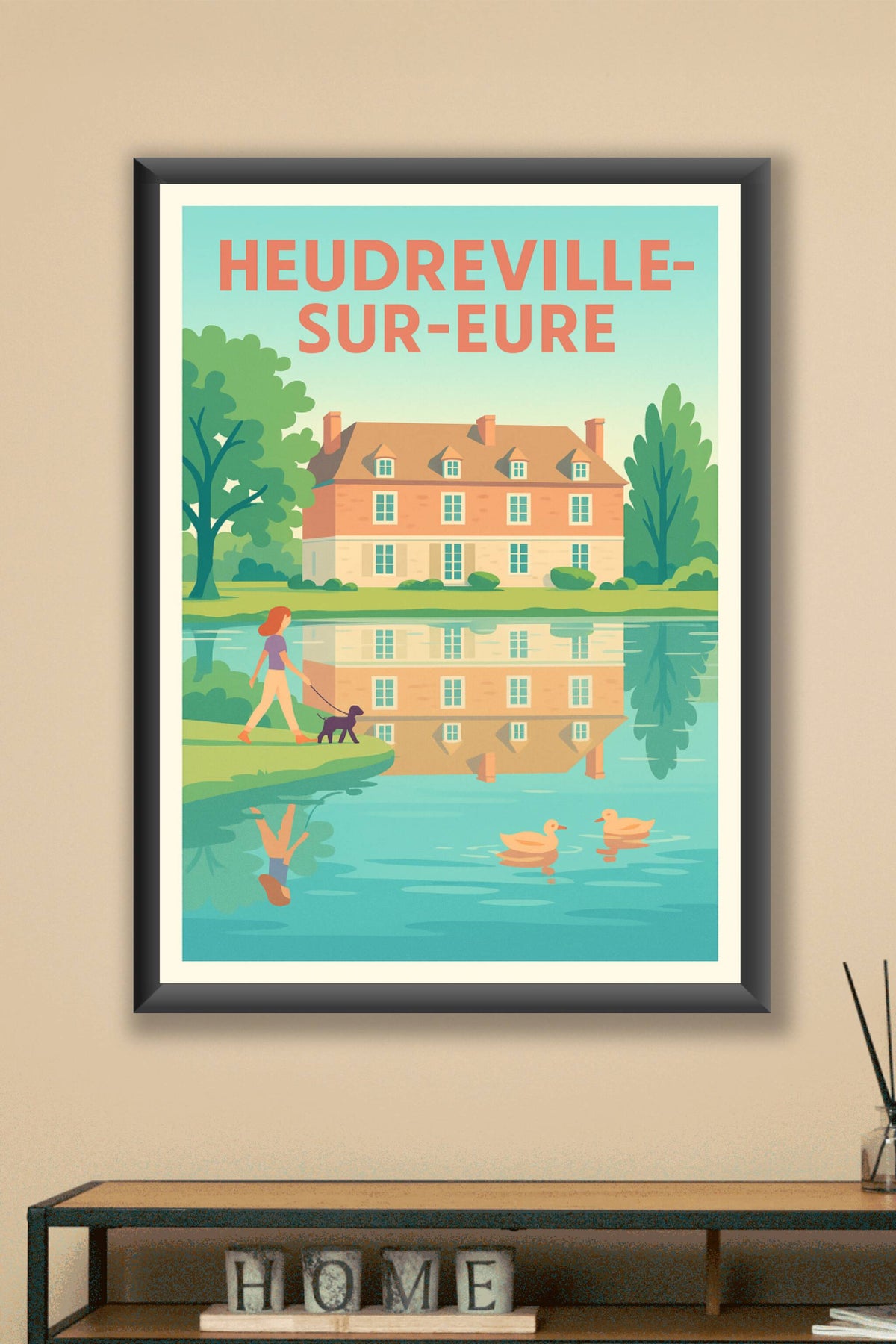 Affiche de Heudreville-sur-Eure - Sérénité au bord de l'eau