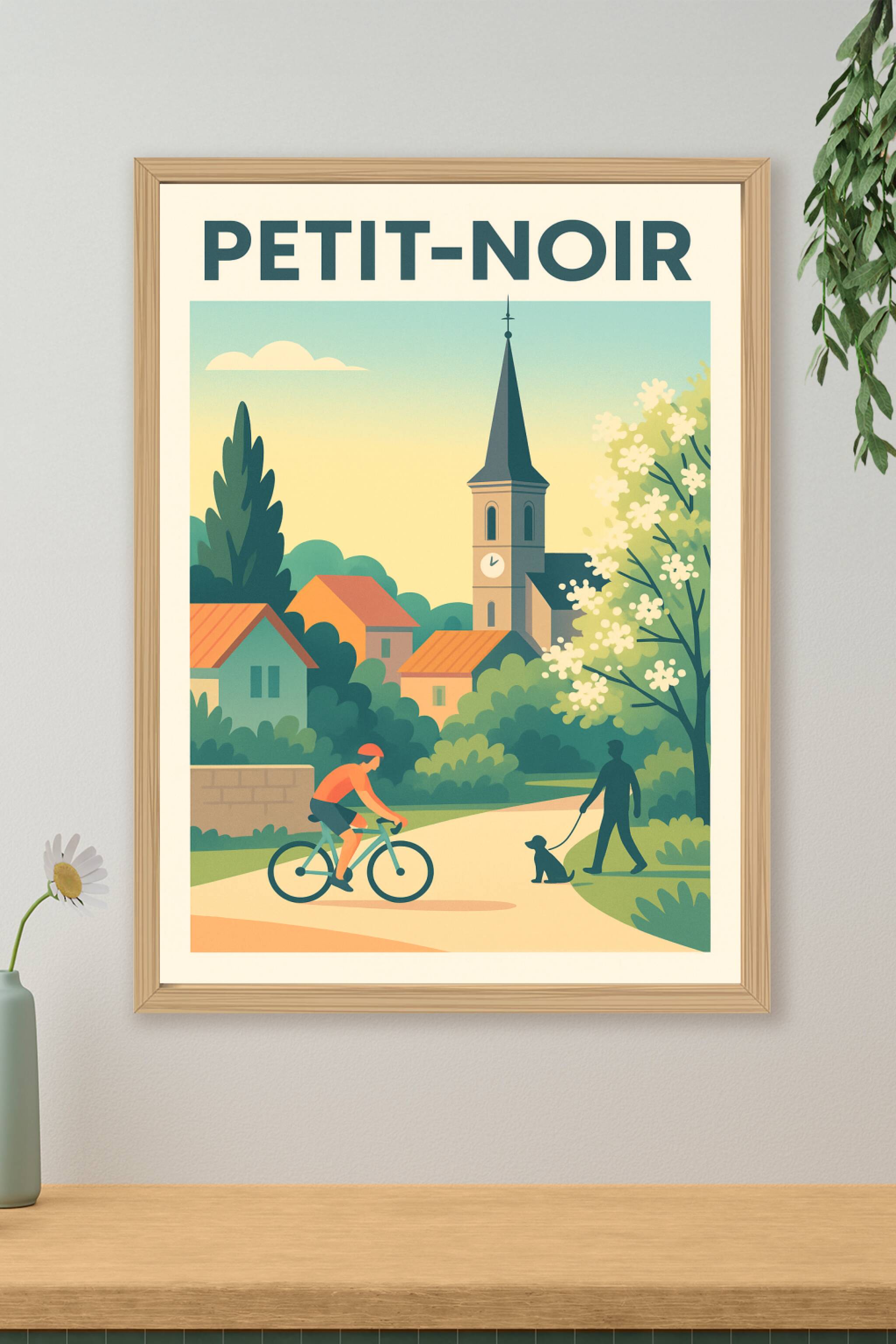 Affiche de Petit-Noir - Le charme tranquille d'un village paisible