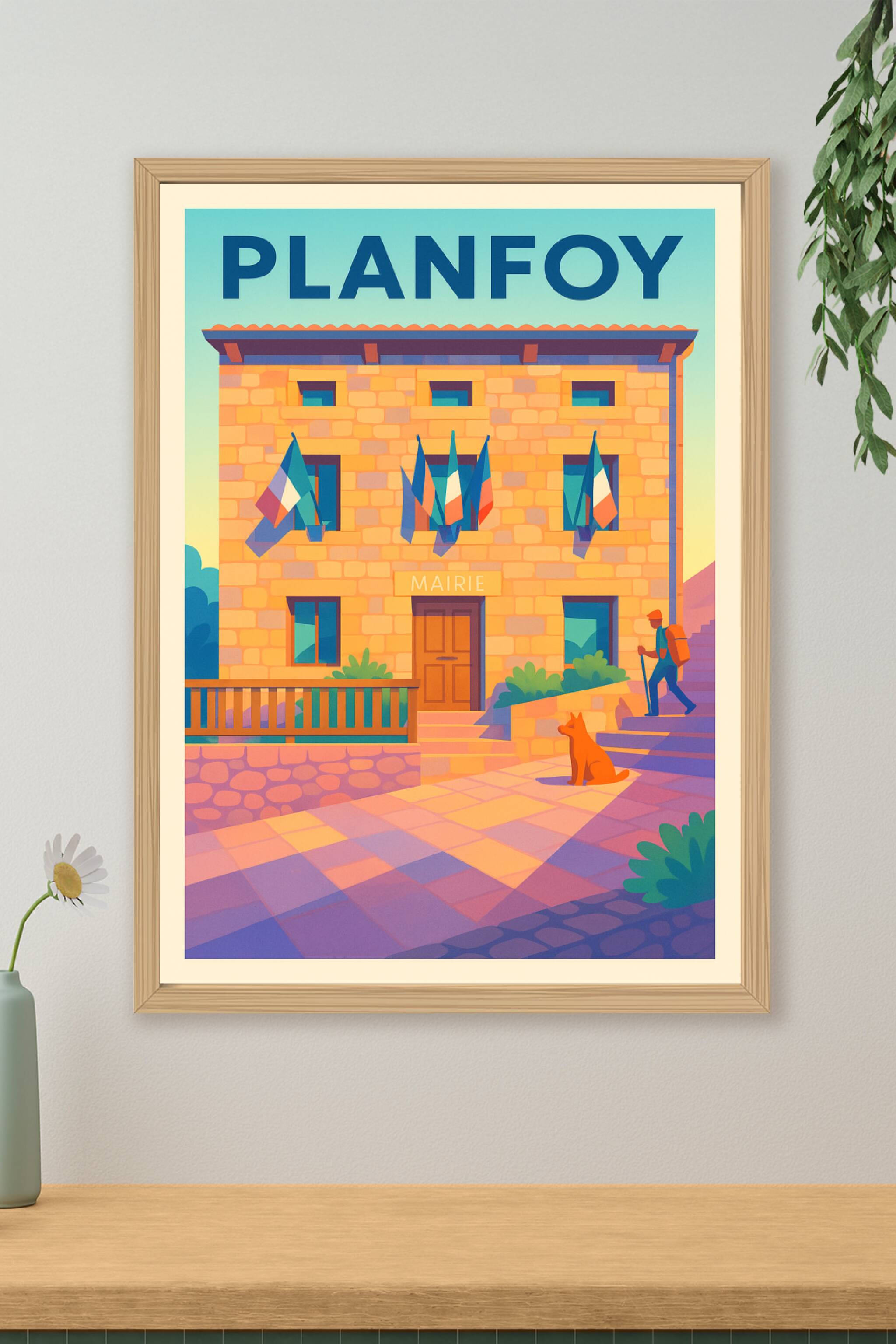 Affiche de Planfoy - Charme et sérénité au cœur du village