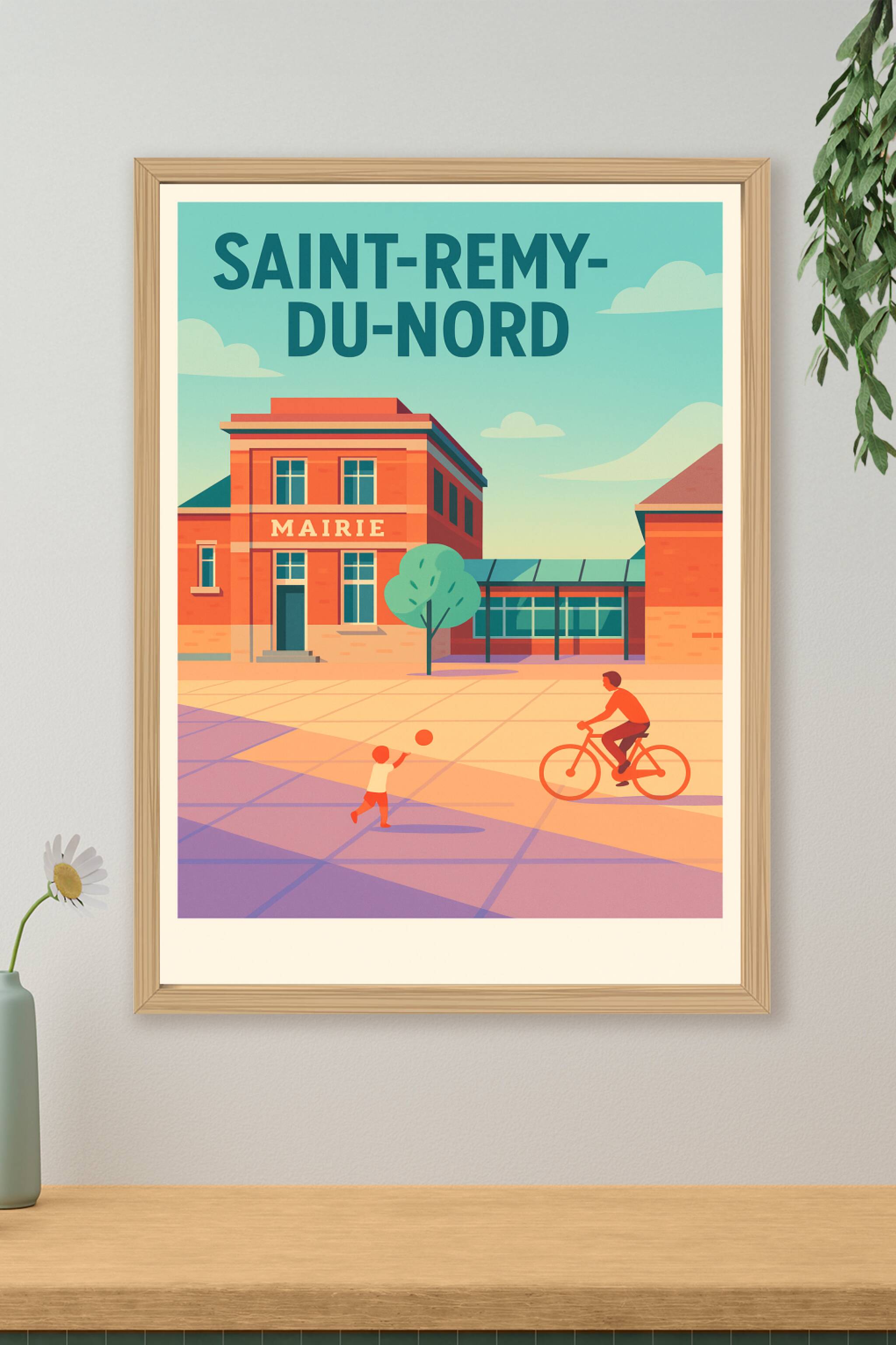 Affiche de Saint-Remy-du-Nord - Ambiance paisible au cœur de la mairie