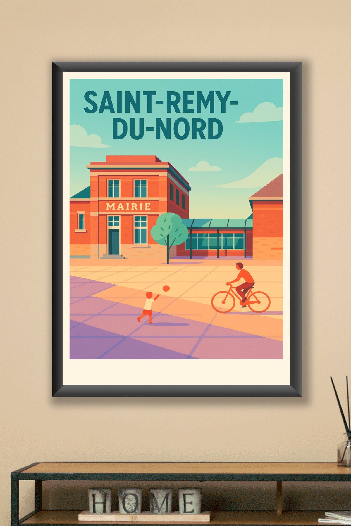 Affiche de Saint-Remy-du-Nord - Ambiance paisible au cœur de la mairie