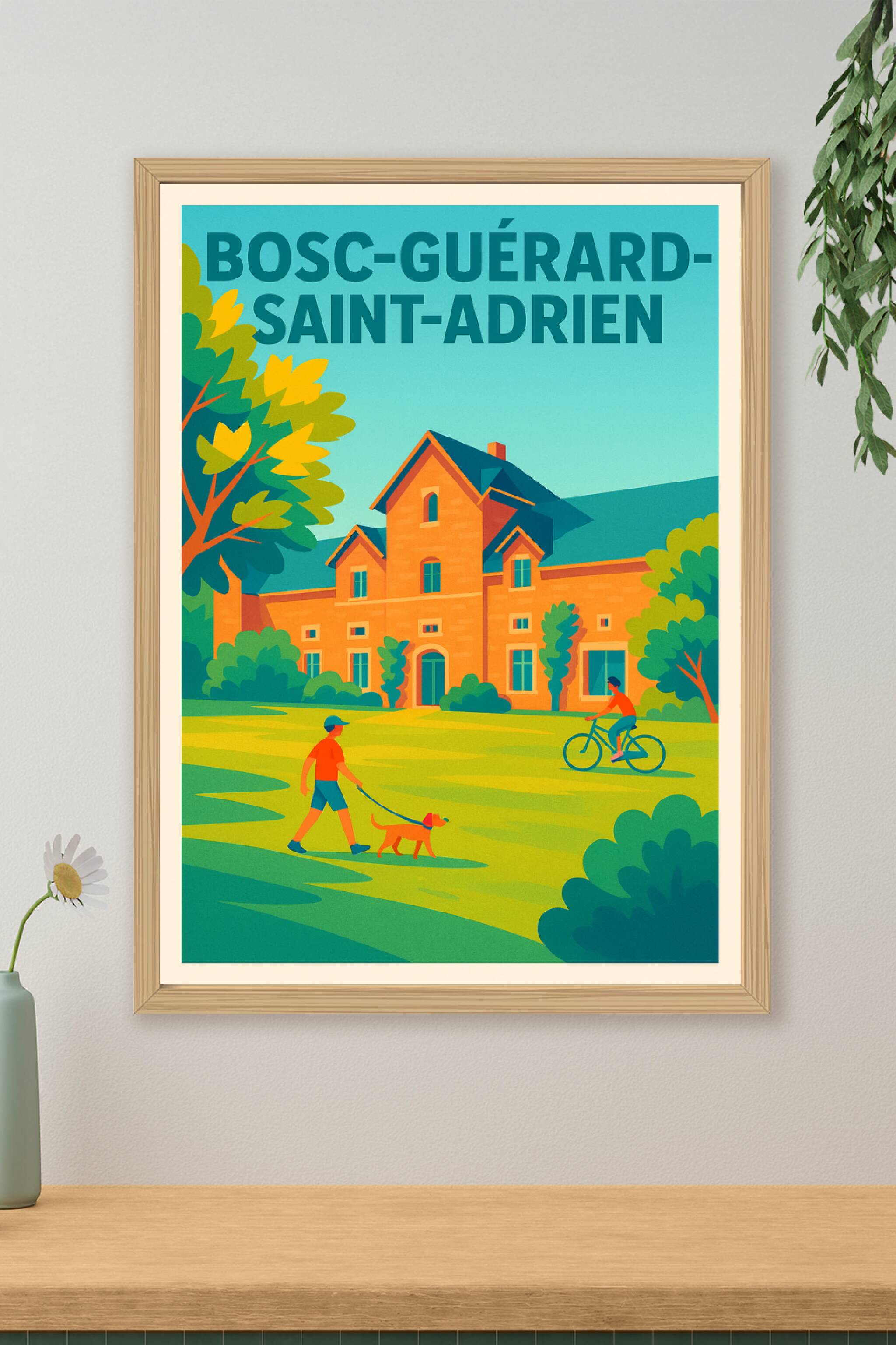 Affiche de Bosc-Guérard-Saint-Adrien - Nature et sérénité à l'honneur