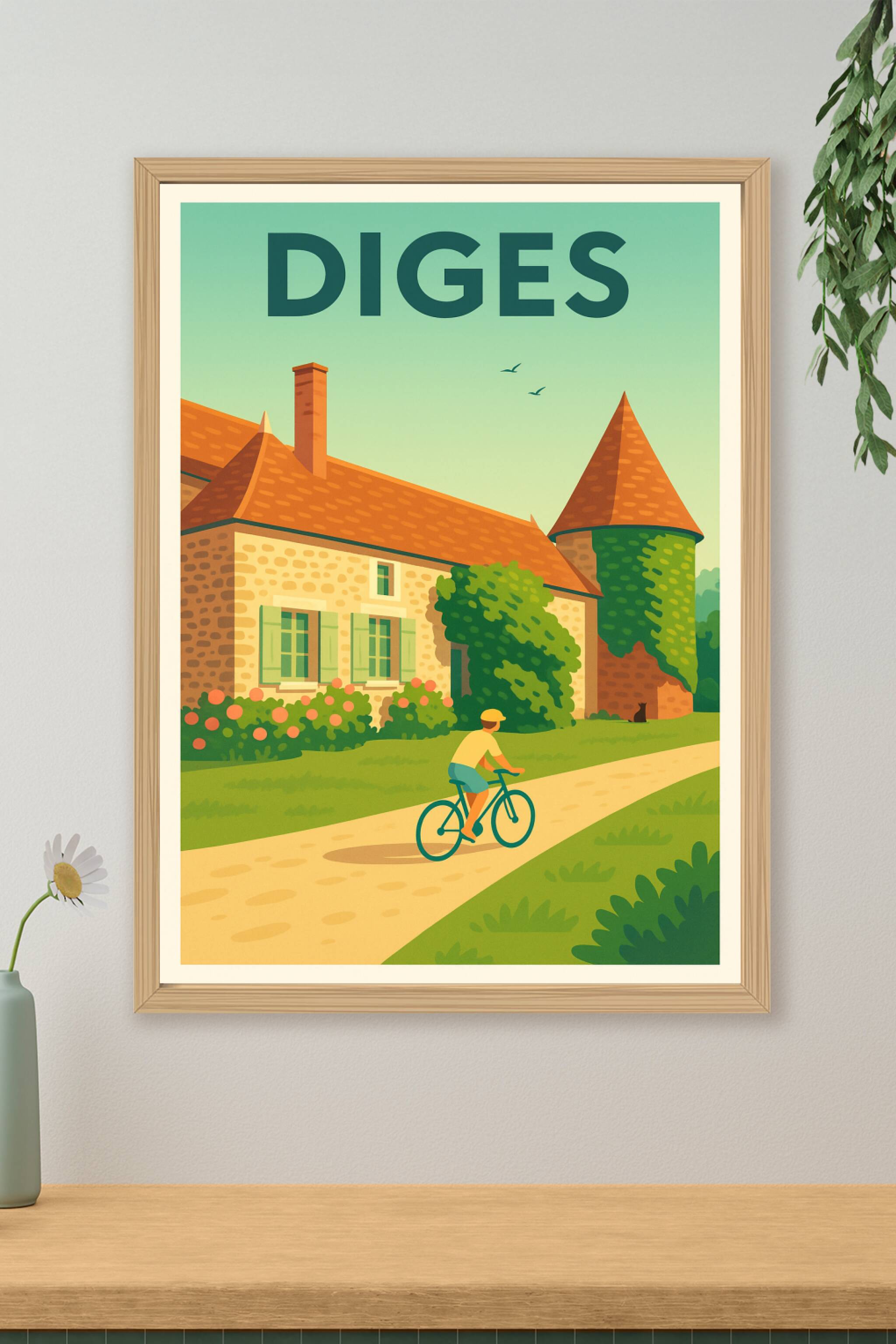 Affiche de Diges - Charme campagnard et balade bucolique
