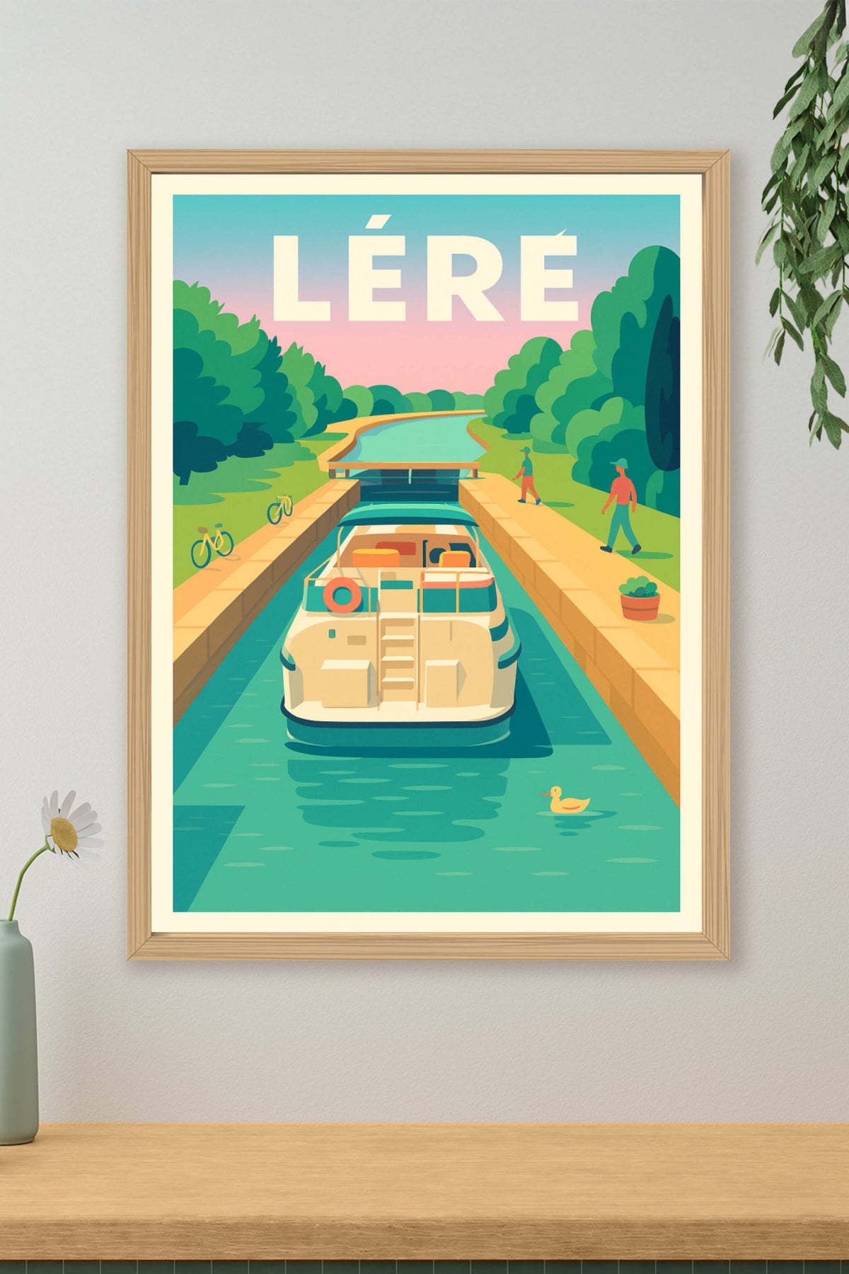 Affiche de Léré - Escapade paisible sur le canal