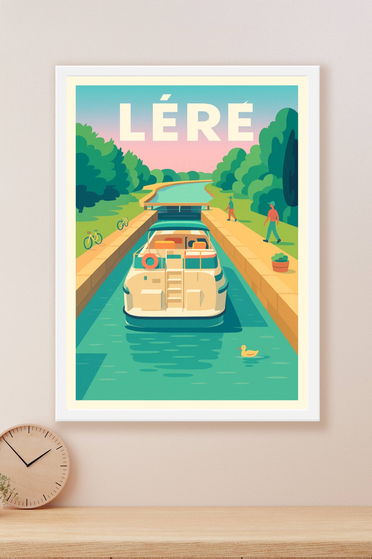 Affiche de Léré - Escapade paisible sur le canal