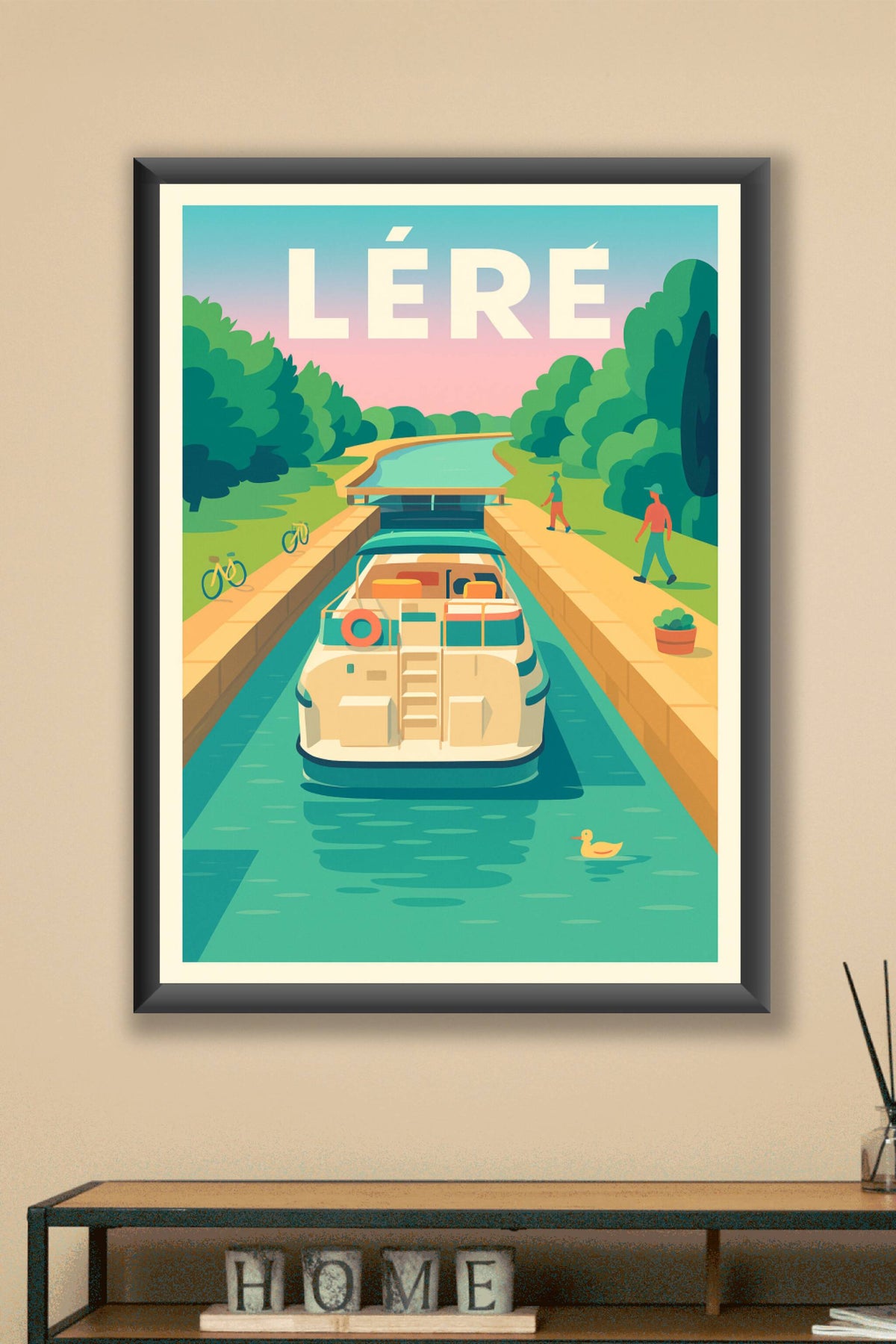 Affiche de Léré - Escapade paisible sur le canal
