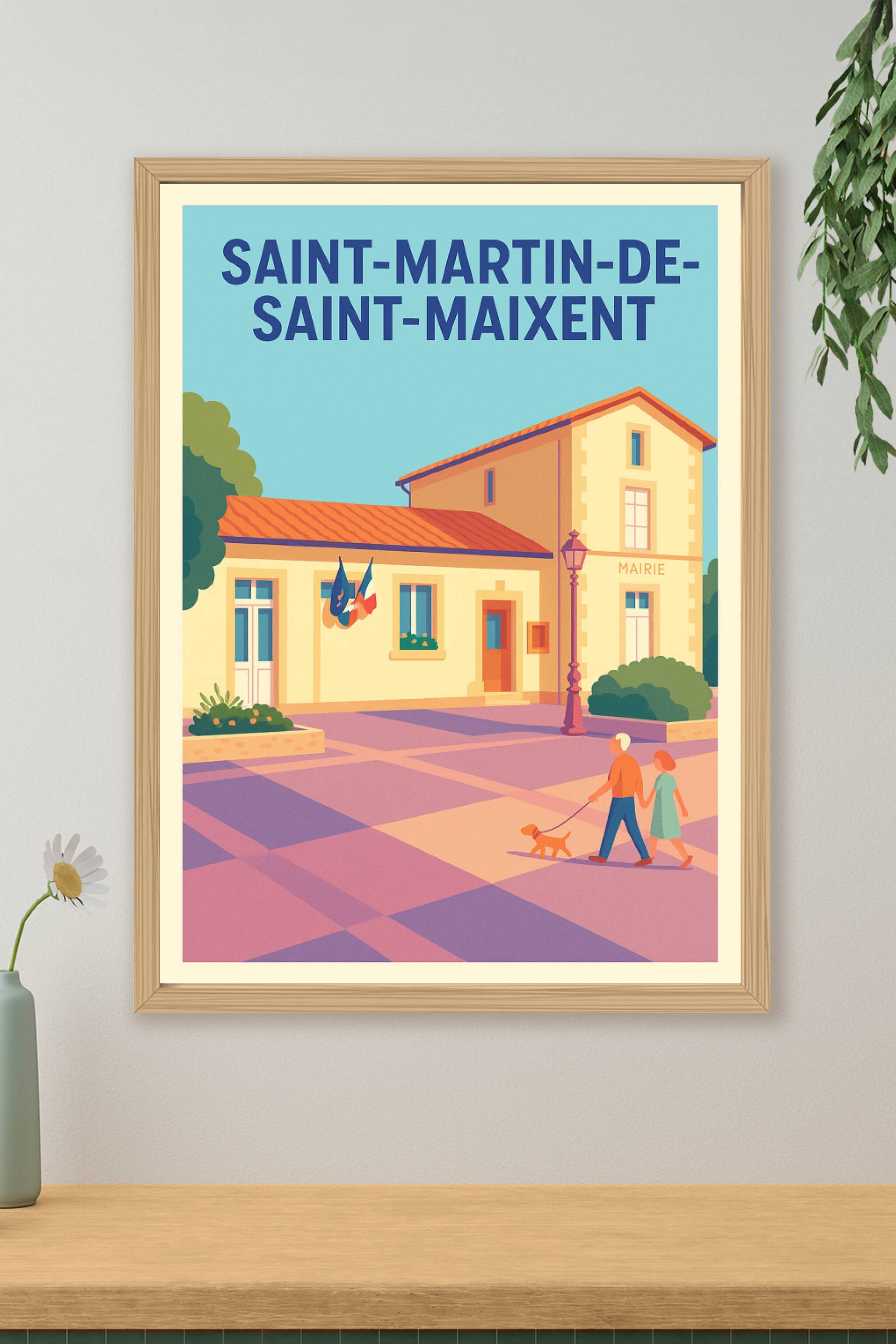 Affiche de Saint-Martin-de-Saint-Maixent - Charme et sérénité à la mairie