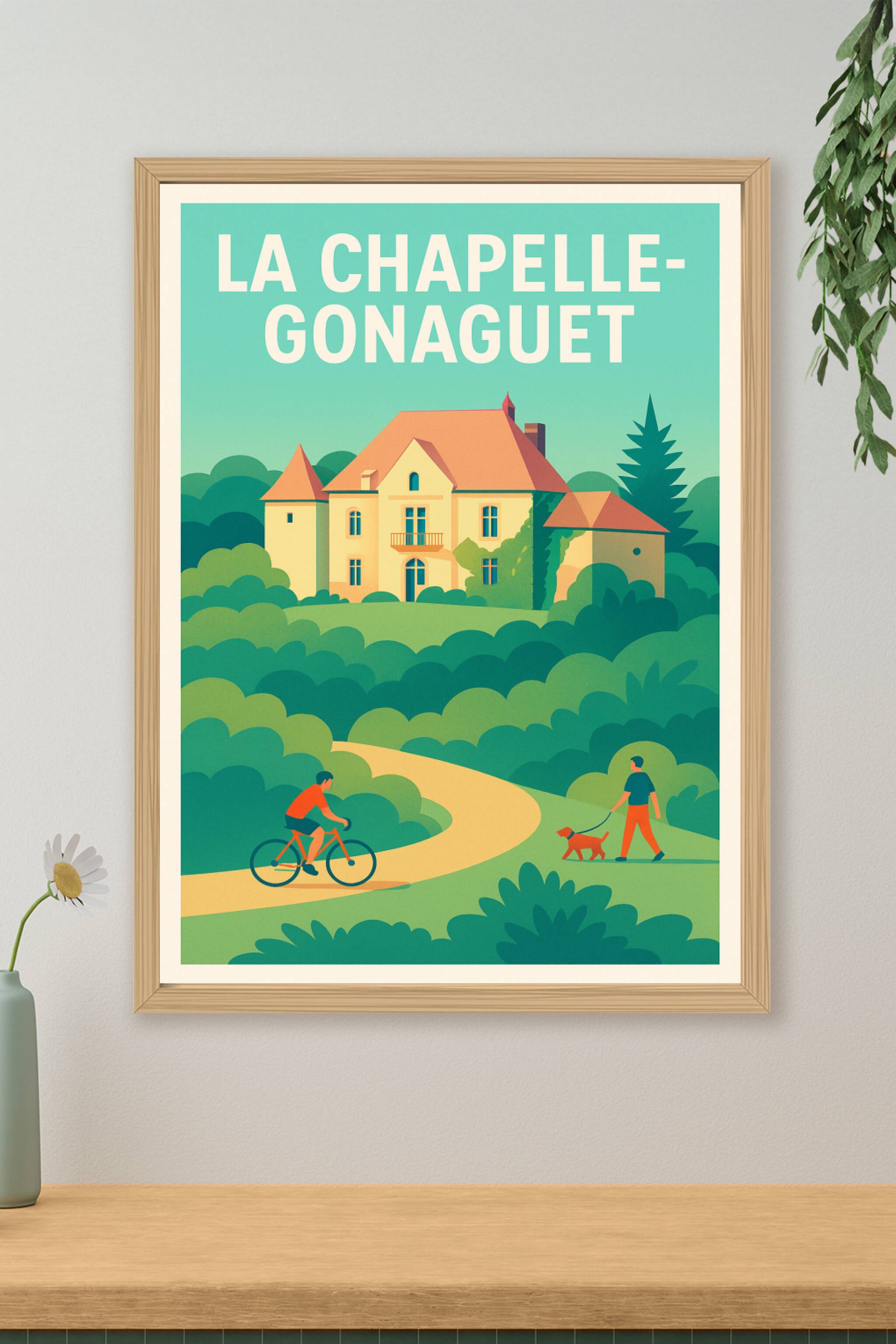 Affiche de La Chapelle-Gonaguet - L'Élégance au Cœur de la Nature