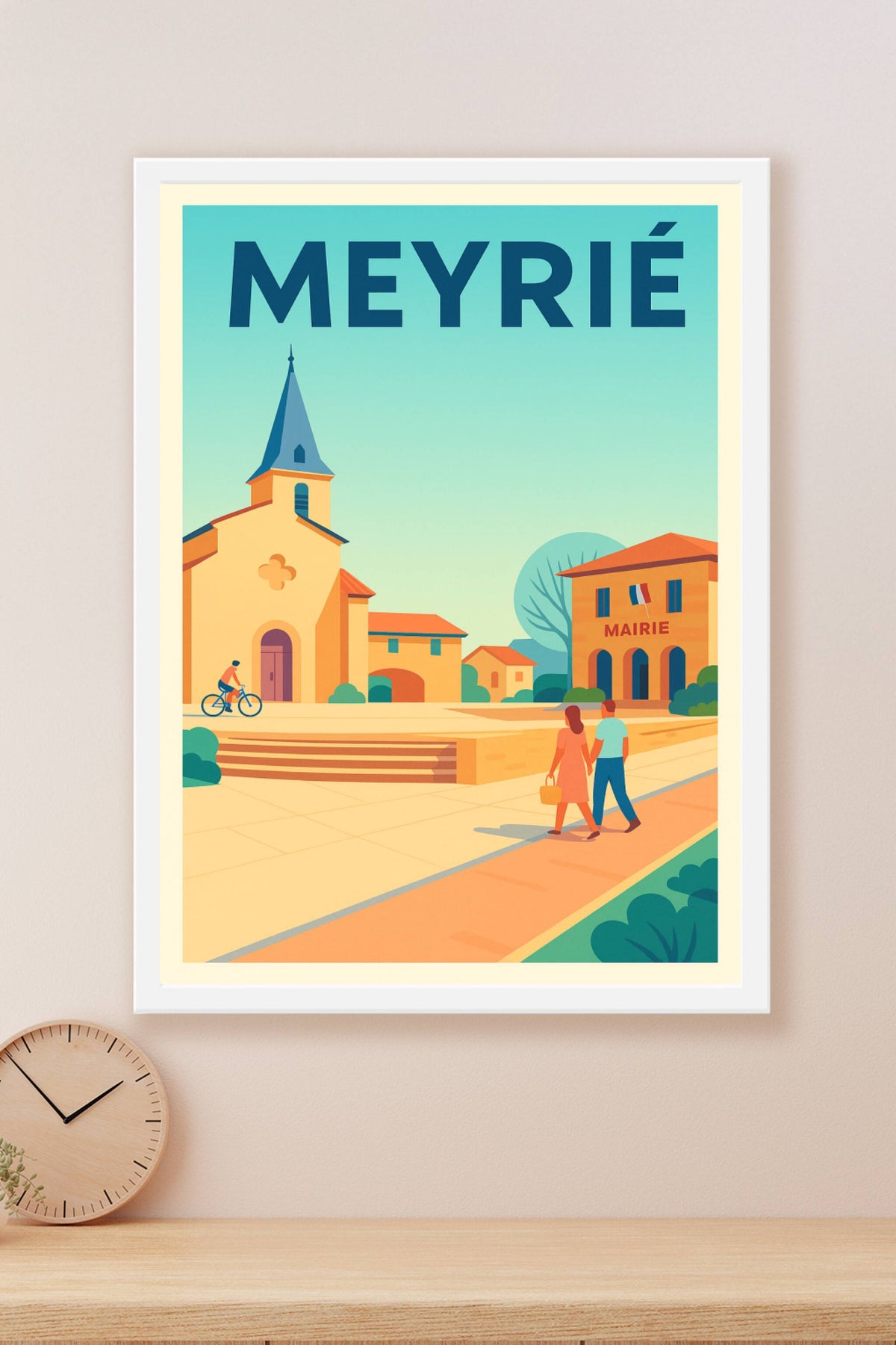 Affiche de Meyrié - L'élégance sereine d'un village français