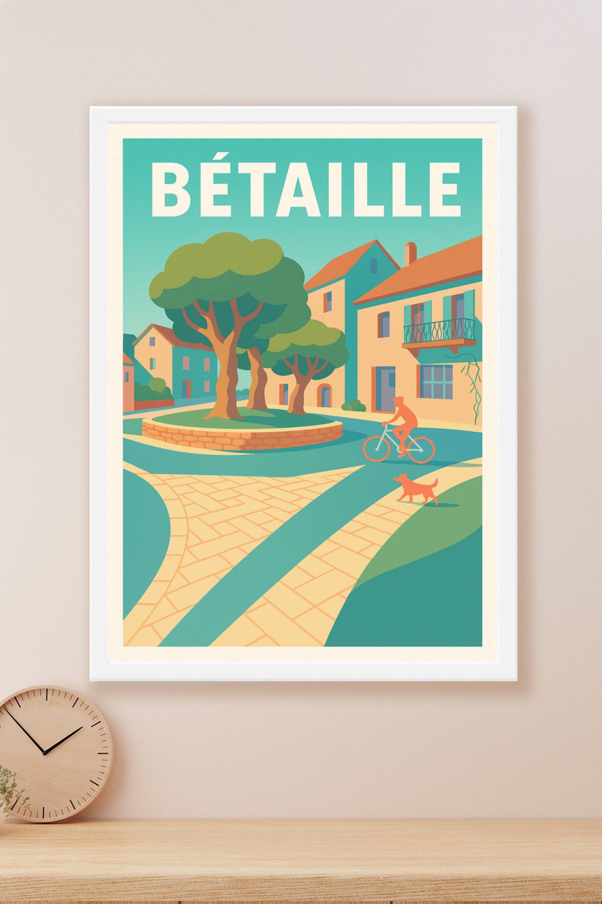 Affiche de Bétaille - Charme paisible et harmonie rurale