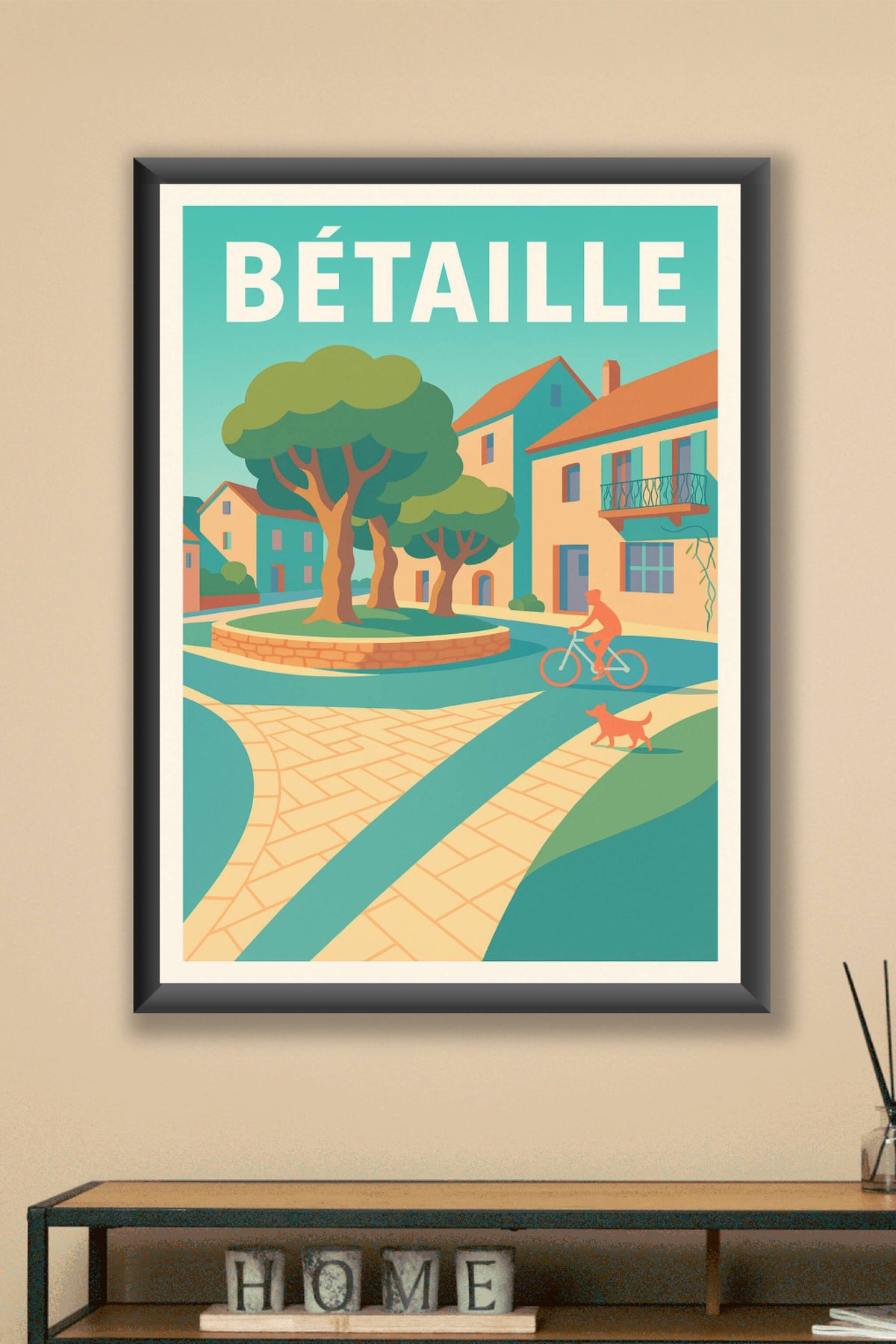 Affiche de Bétaille - Charme paisible et harmonie rurale