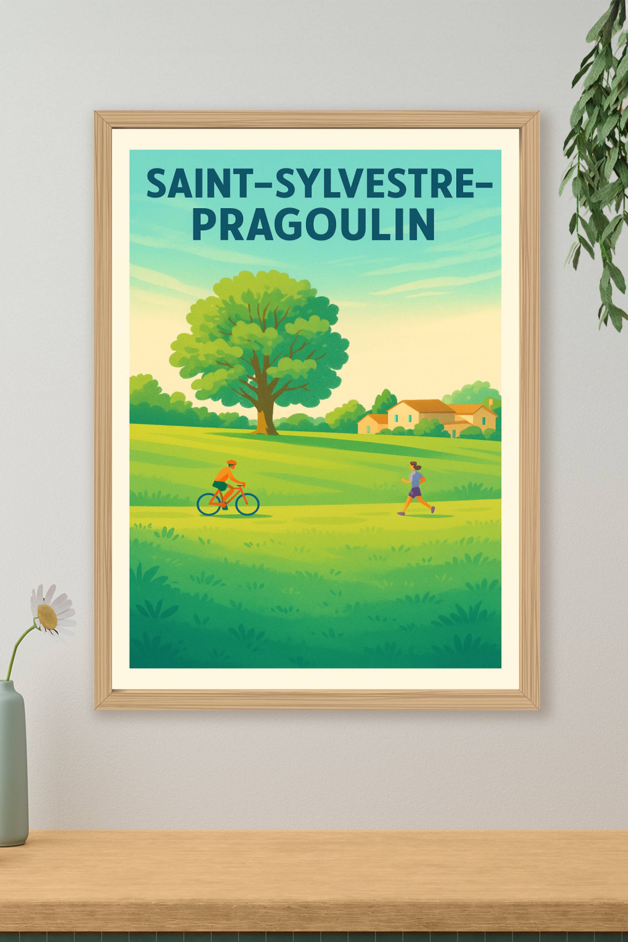 Affiche de Saint-Sylvestre-Pragoulin - Évasion nature et douceur de vivre