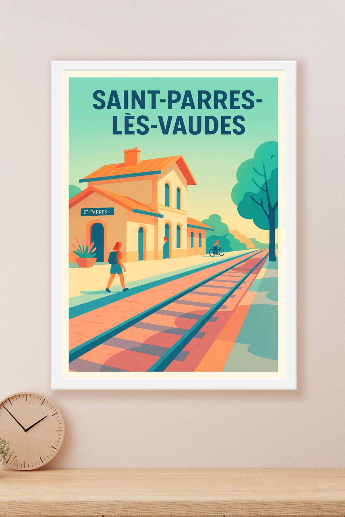 Affiche de Saint-Parres-lès-Vaudes - Charme bucolique au fil des rails