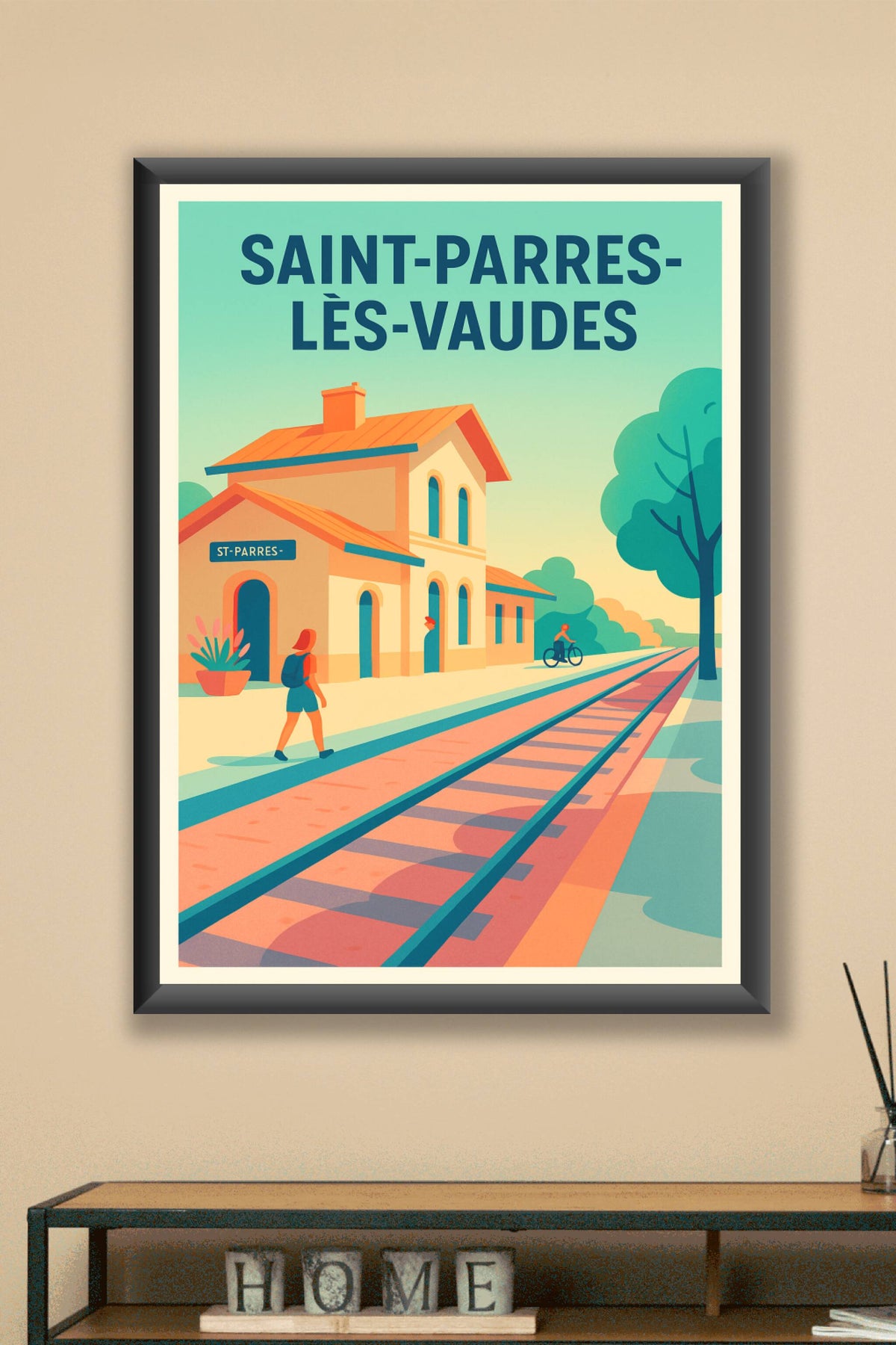 Affiche de Saint-Parres-lès-Vaudes - Charme bucolique au fil des rails