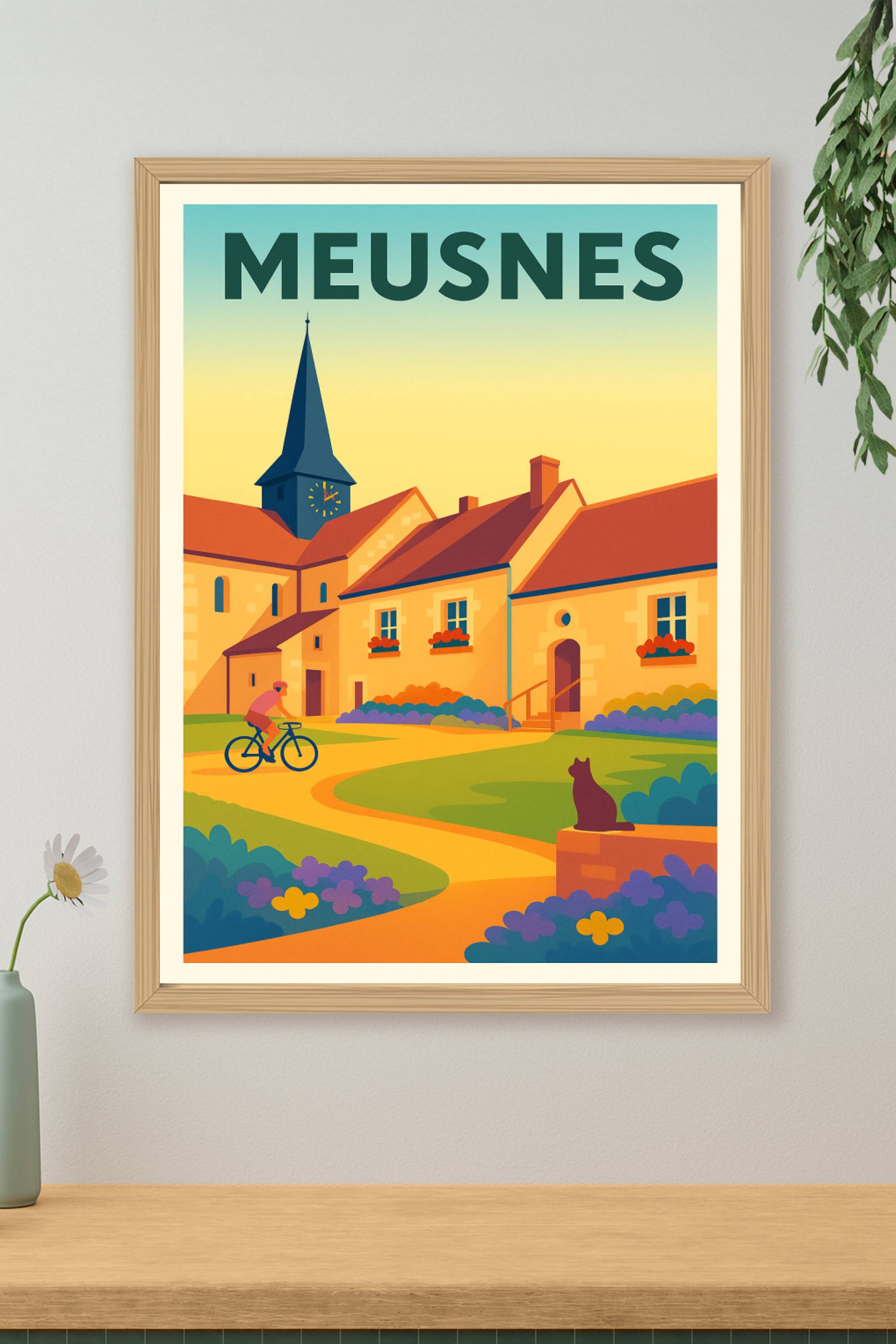 Affiche de Meusnes - Charme et Sérénité au cœur du village