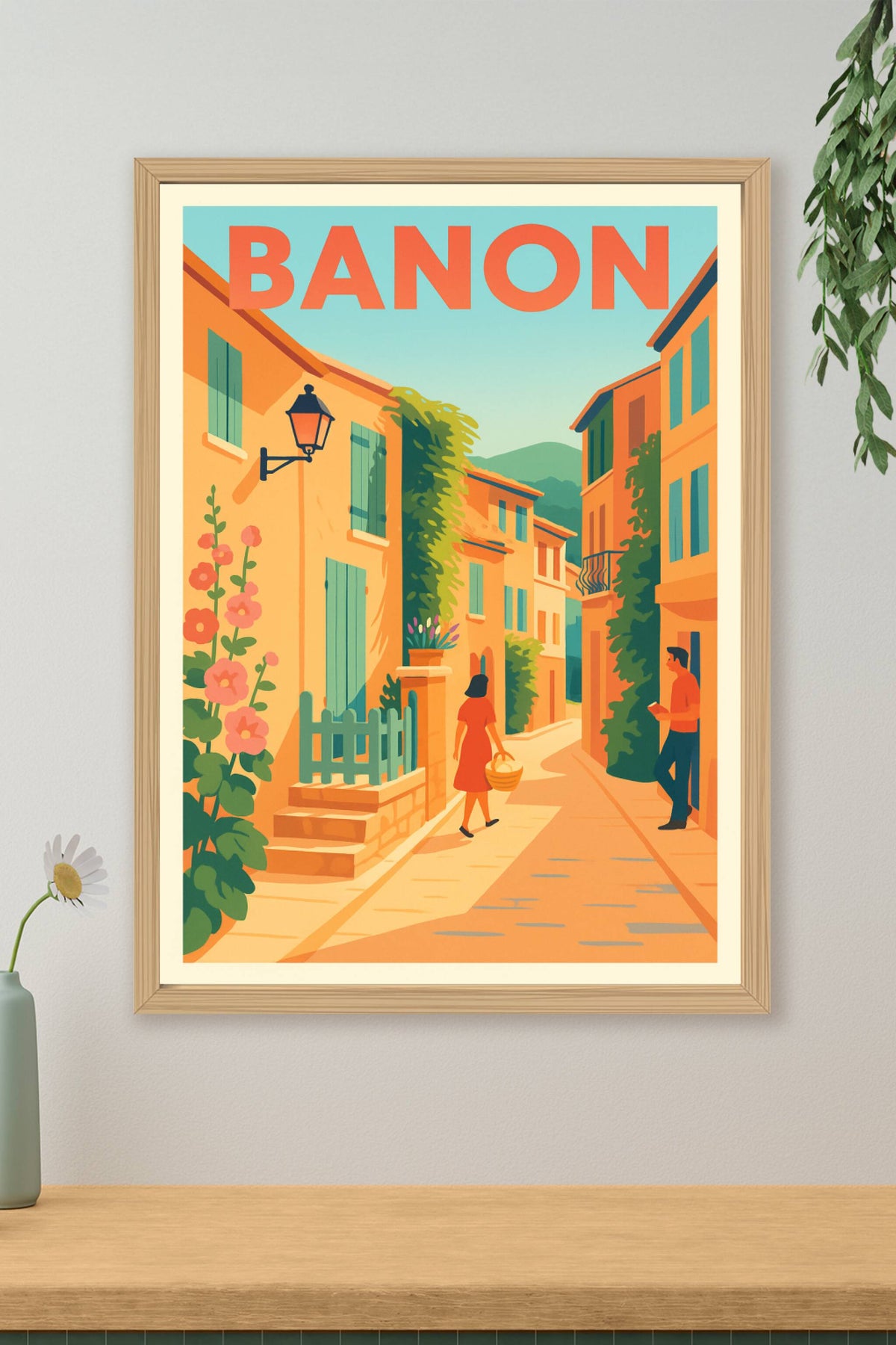 Affiche de Banon - Charmante promenade en Provence