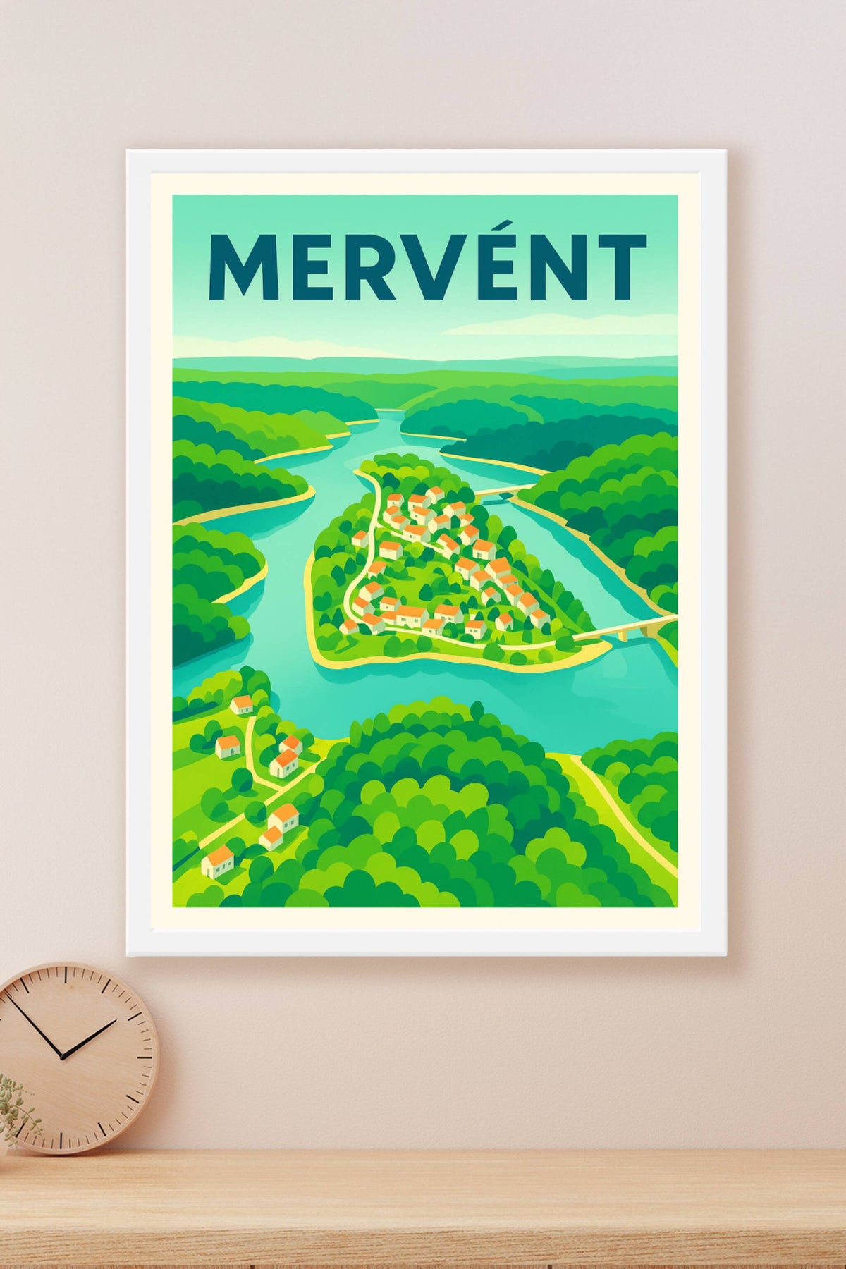 Affiche de Mervent - Évasion naturelle entre rivière et forêt