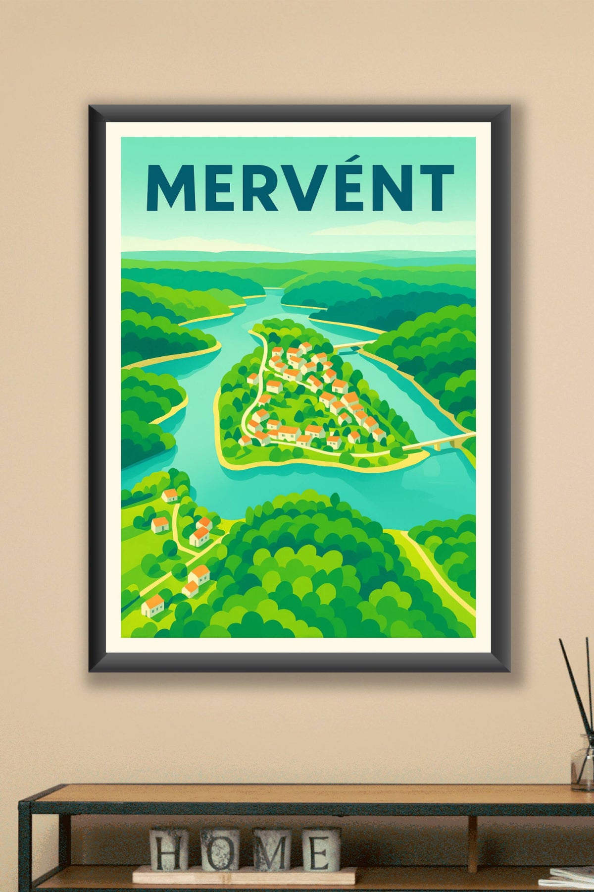 Affiche de Mervent - Évasion naturelle entre rivière et forêt