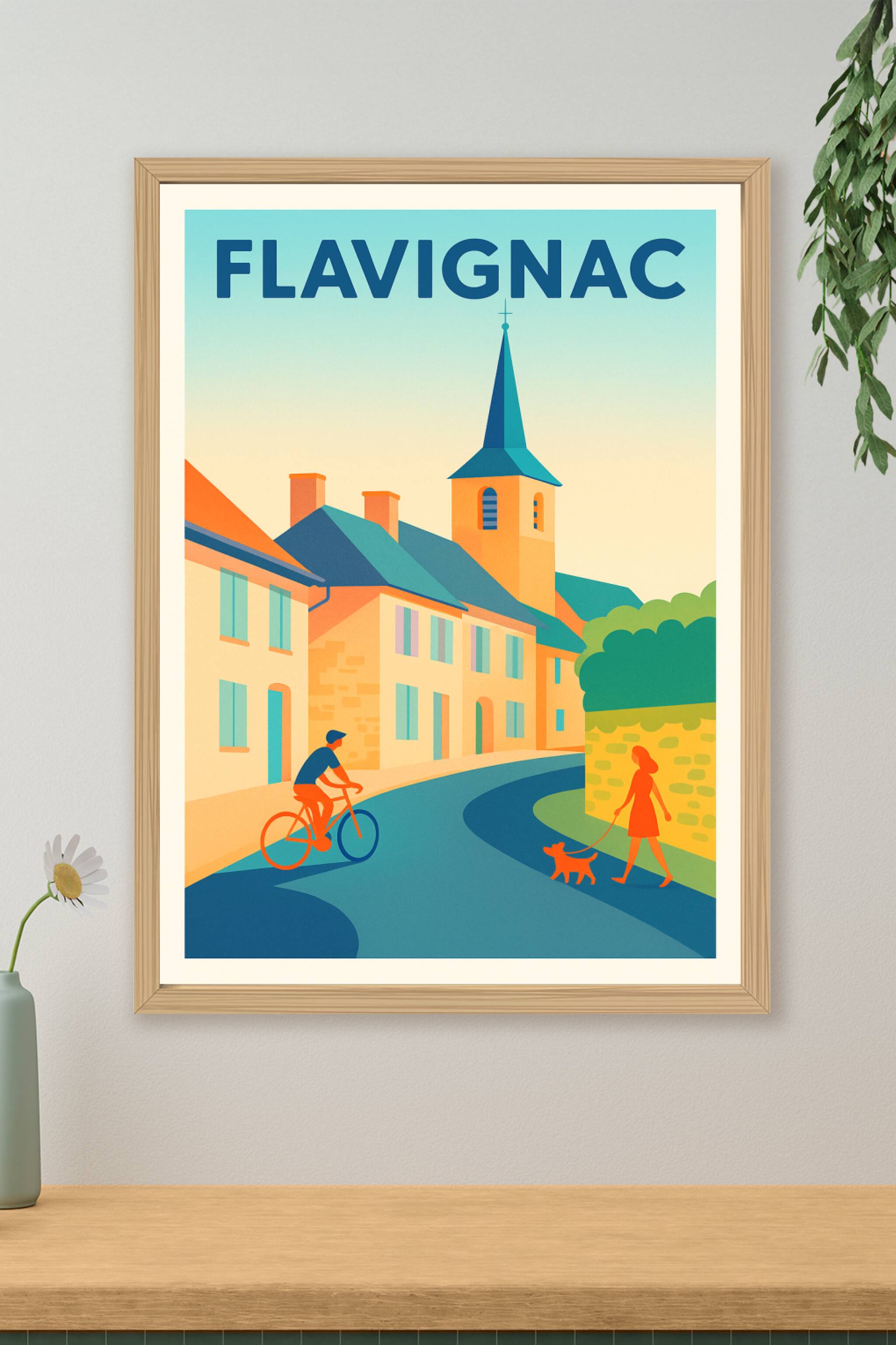 Affiche de Flavignac - Paysages paisibles et charme authentique