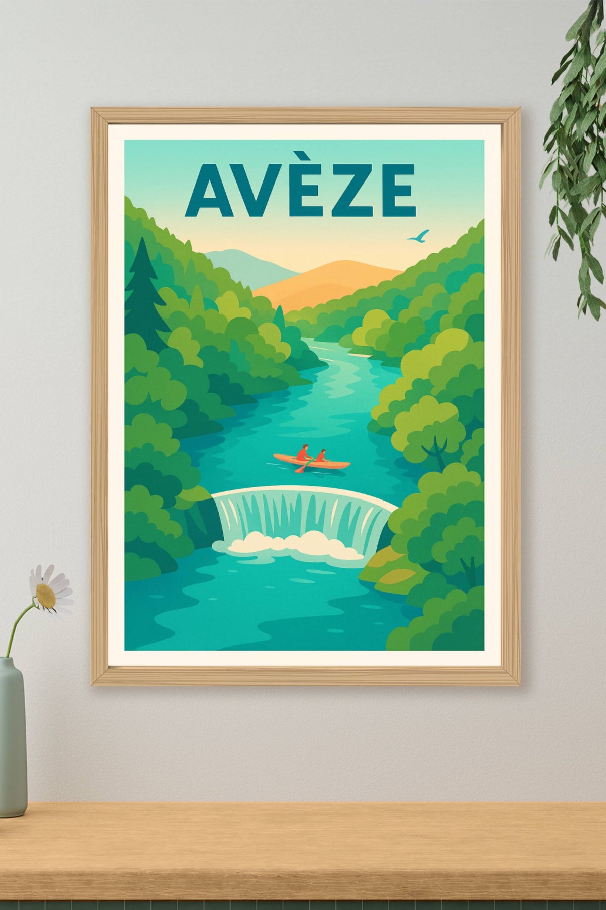 Affiche de Avèze - Évasion nature au fil de l'eau
