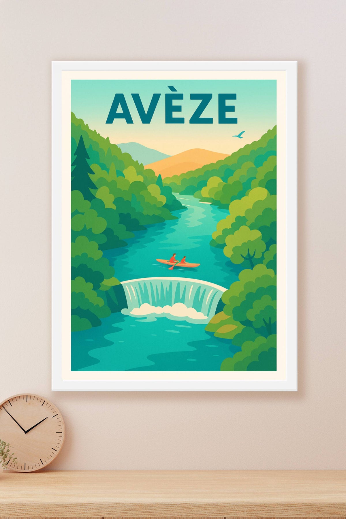 Affiche de Avèze - Évasion nature au fil de l'eau