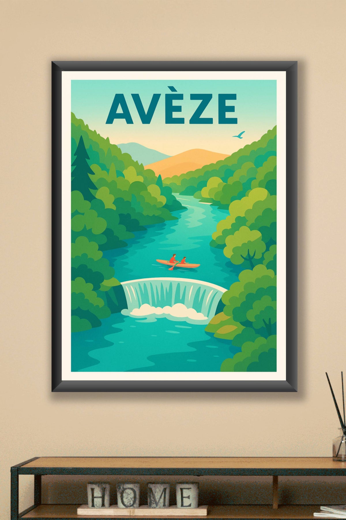Affiche de Avèze - Évasion nature au fil de l'eau