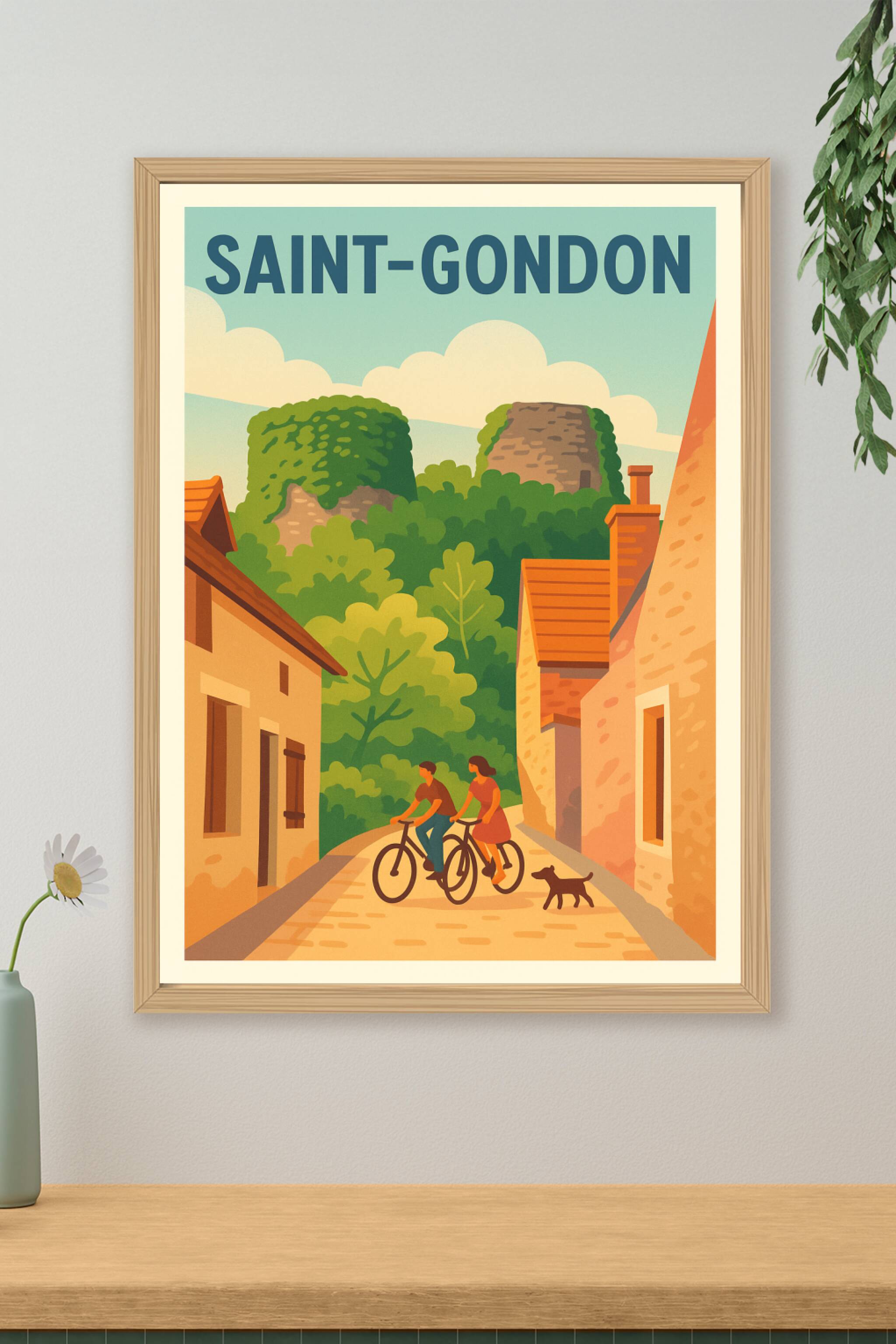 Affiche de Saint-Gondon - Douceur de vie au cœur de la nature