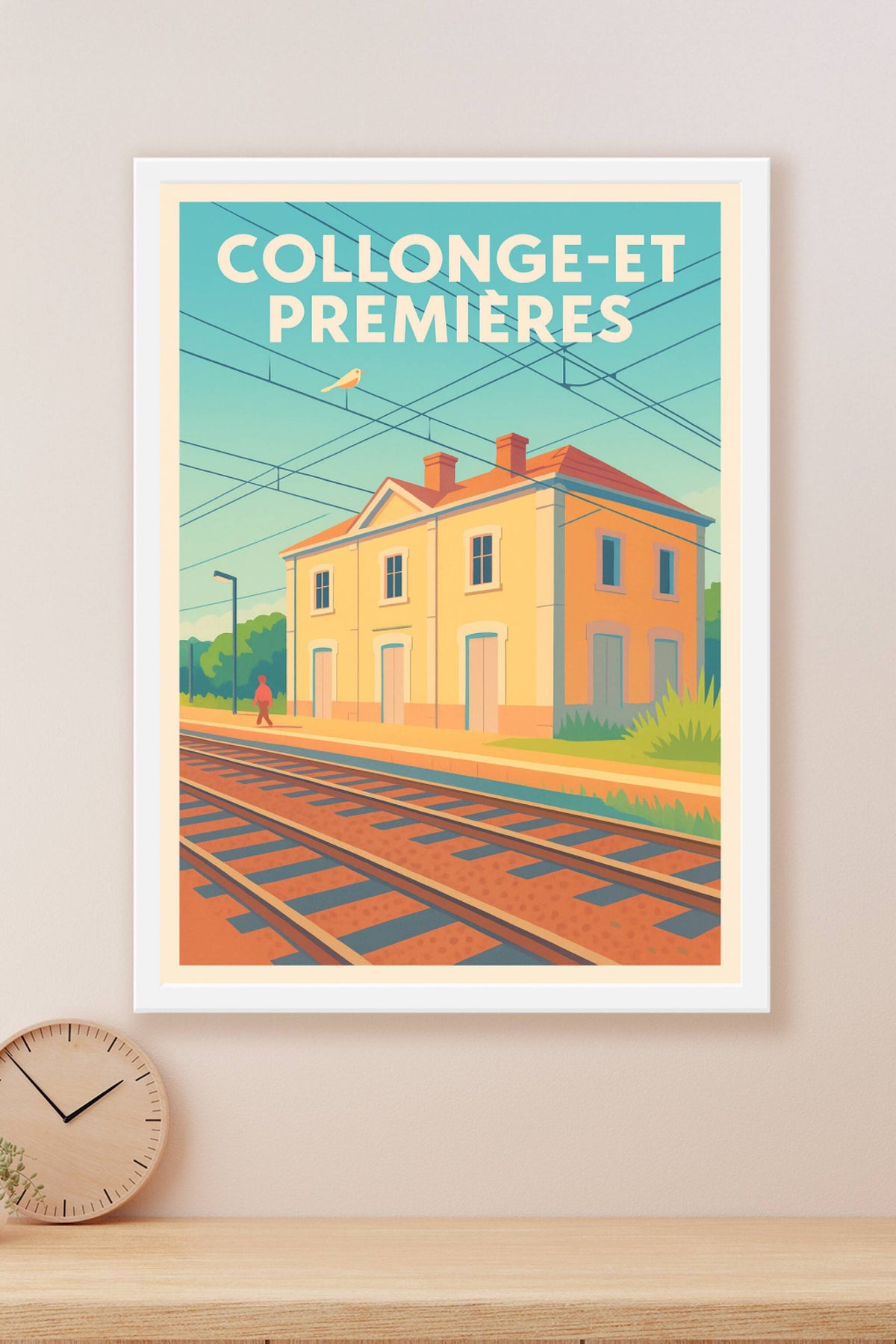 Affiche de Collonges-et-Premières - L'élégance tranquille d'une gare de campagne