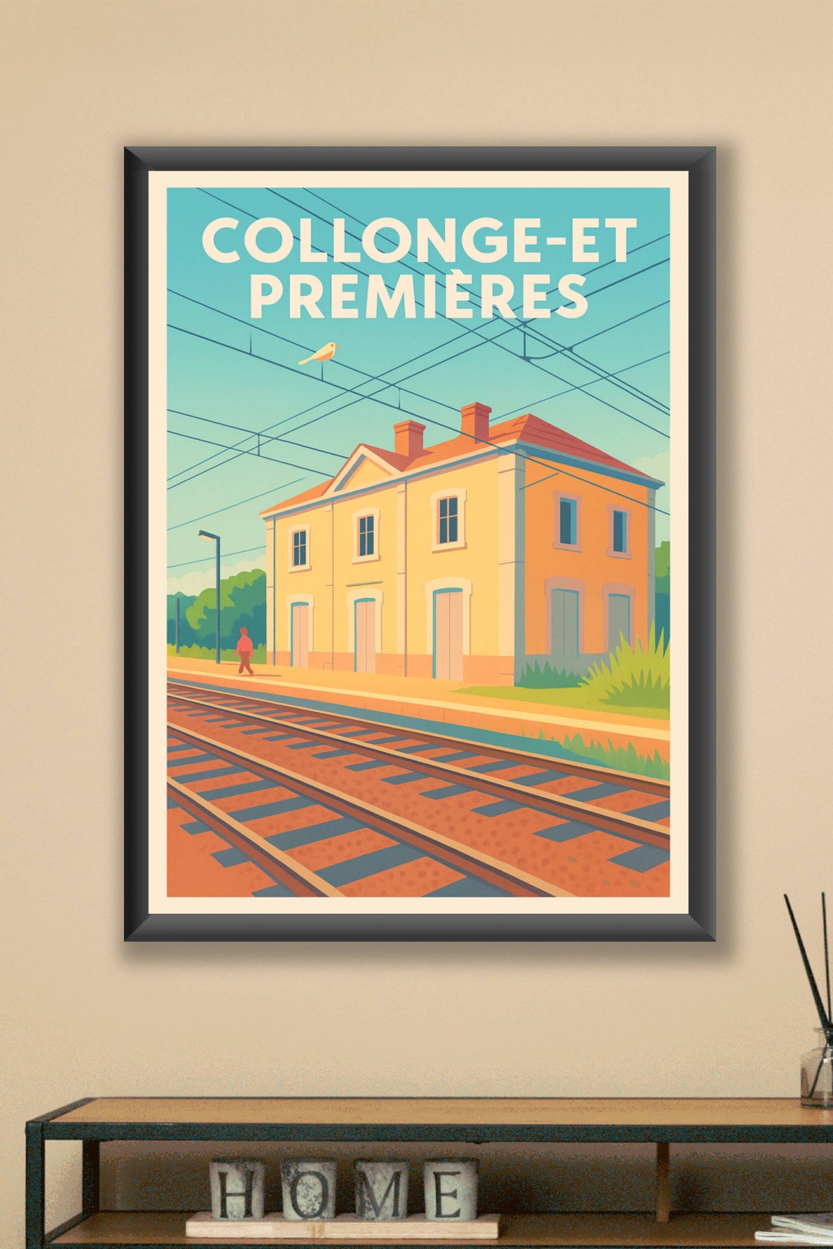 Affiche de Collonges-et-Premières - L'élégance tranquille d'une gare de campagne