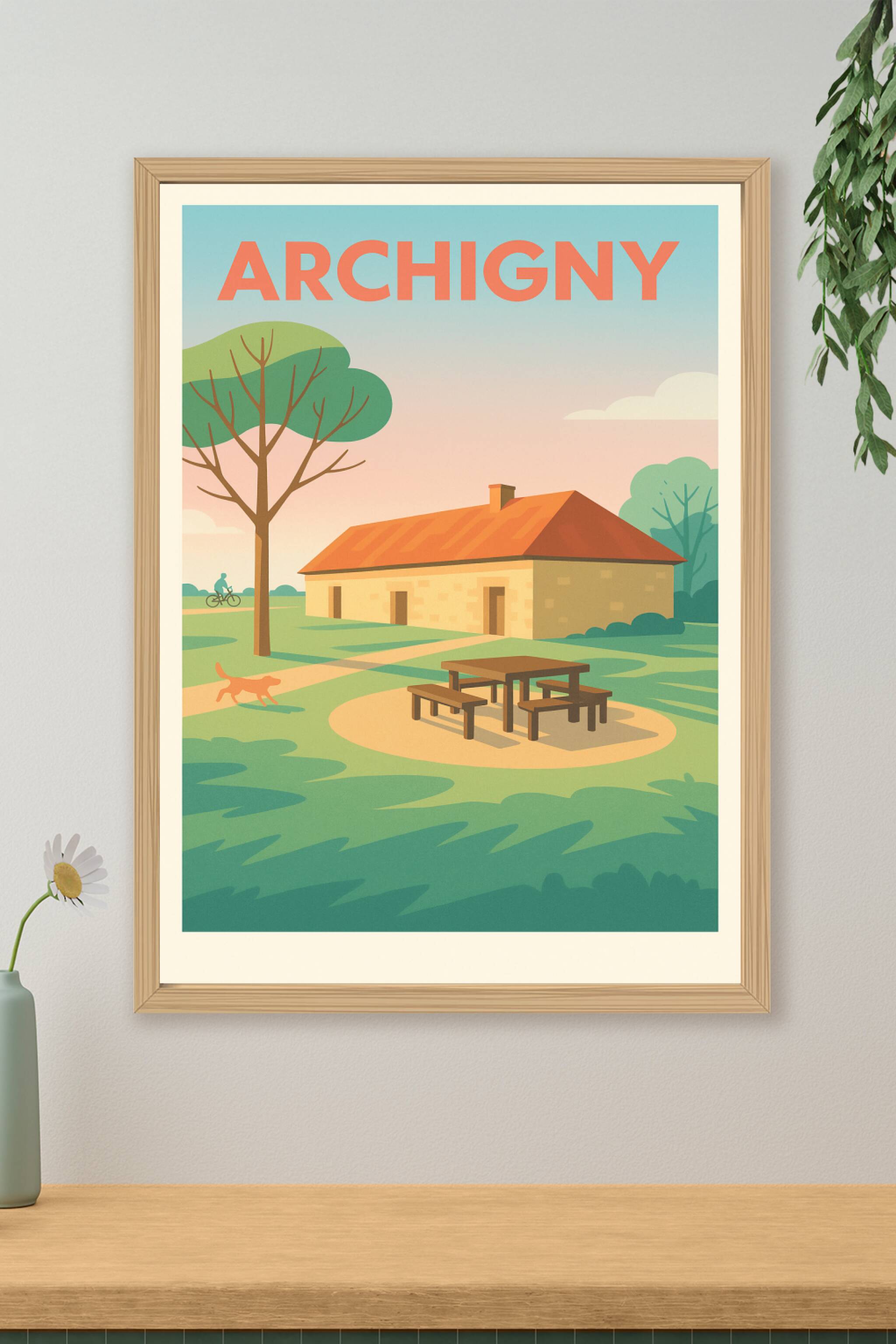 Affiche de Archigny - Douceur et sérénité à la campagne