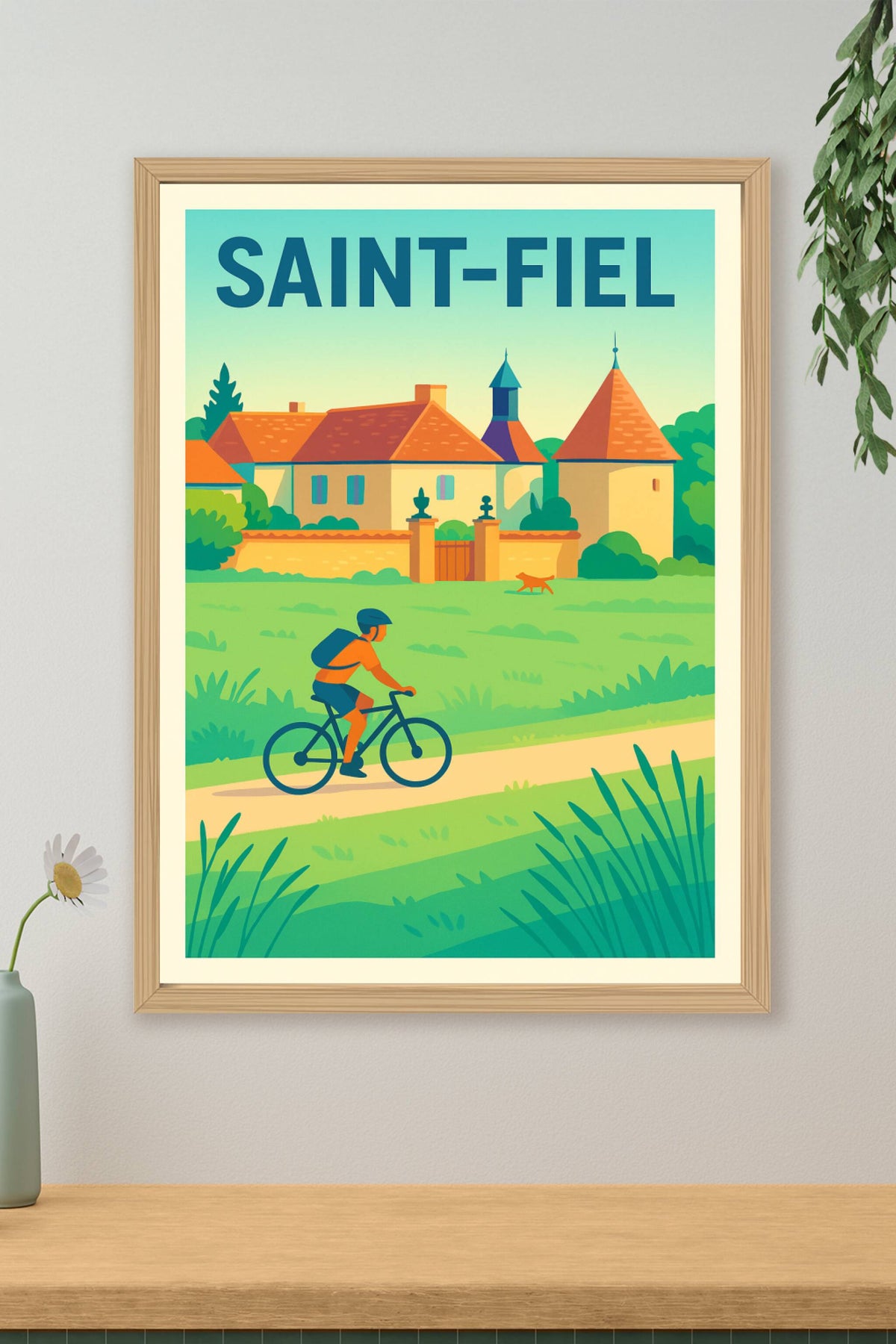 Affiche de Saint-Fiel - Escapade nature à vélo
