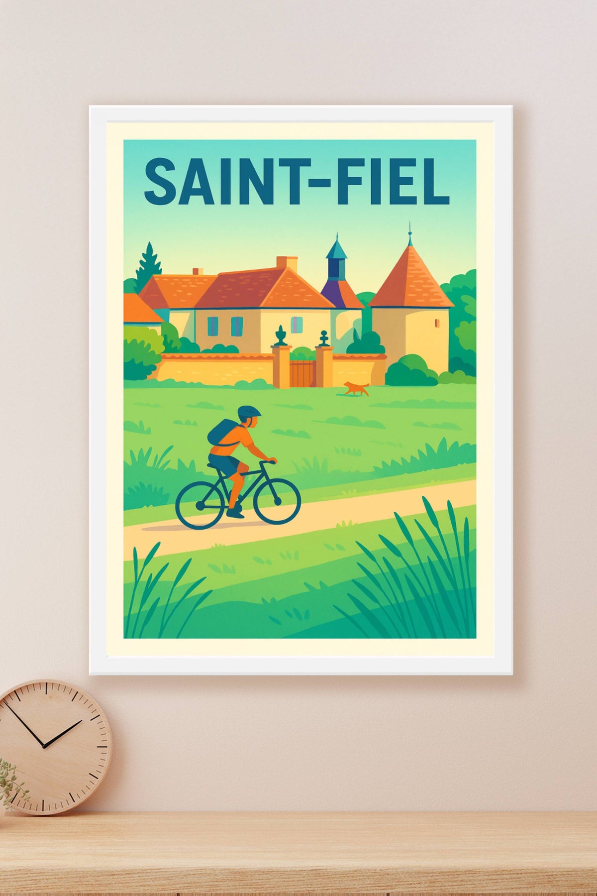 Affiche de Saint-Fiel - Escapade nature à vélo