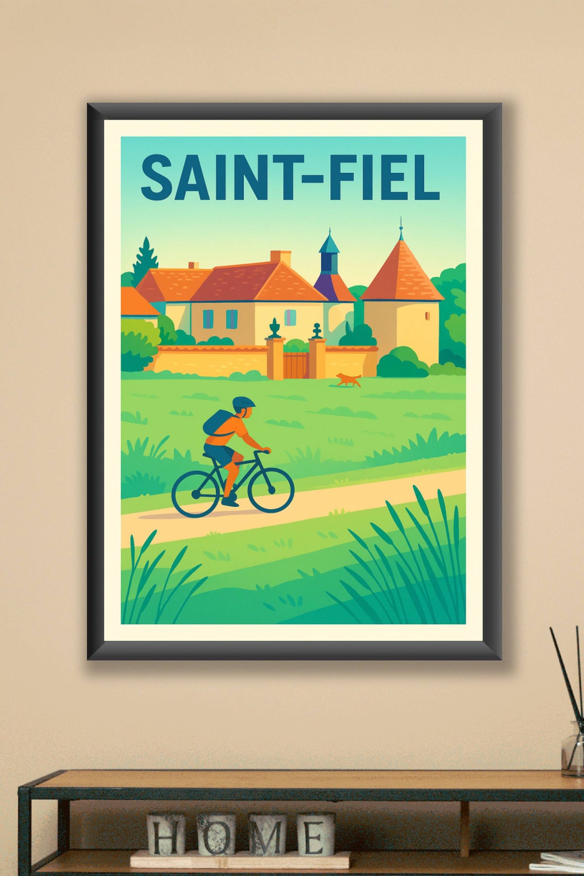 Affiche de Saint-Fiel - Escapade nature à vélo