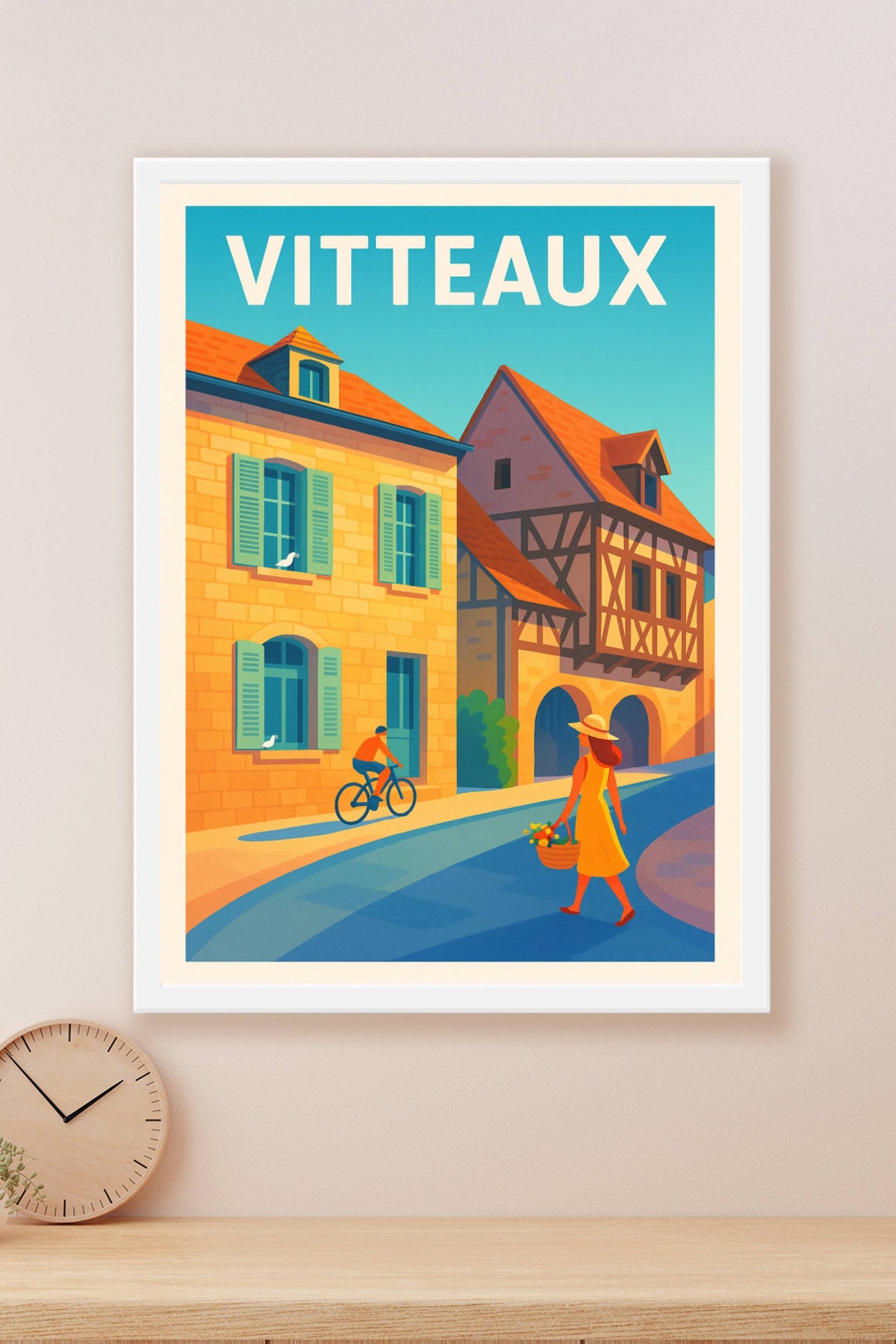 Affiche de Vitteaux - Charme et douceur d'une balade provençale