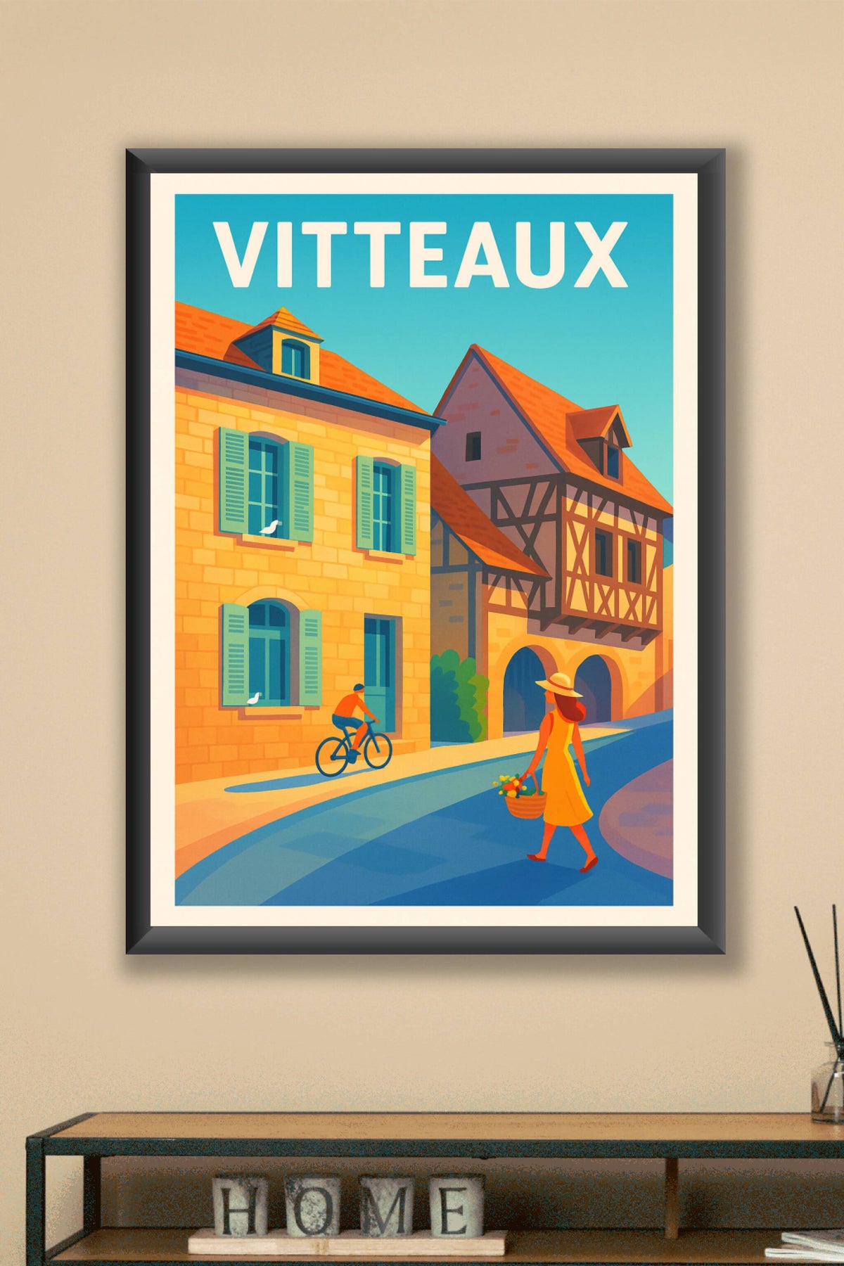 Affiche de Vitteaux - Charme et douceur d'une balade provençale
