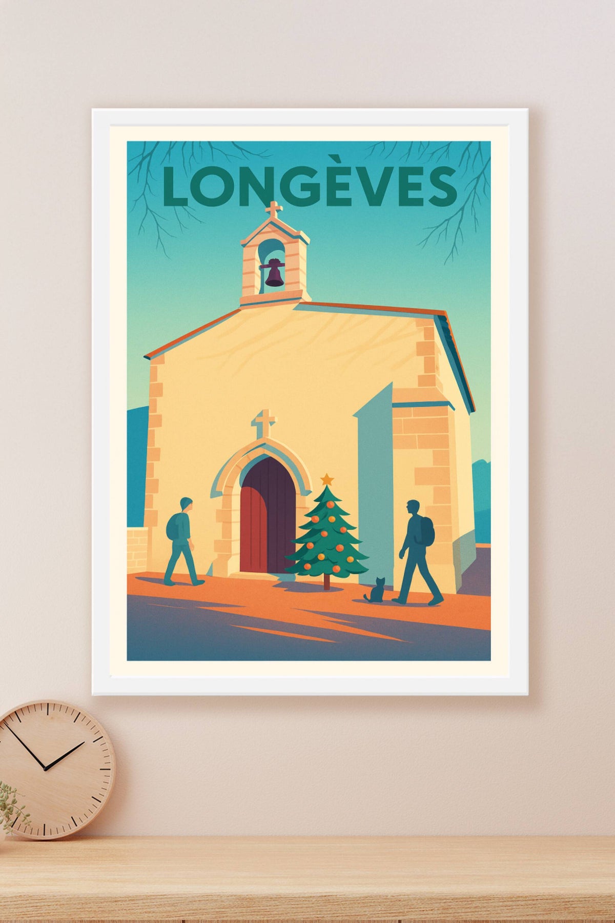 Affiche de Longèves - Charme hivernal et douceur villageoise