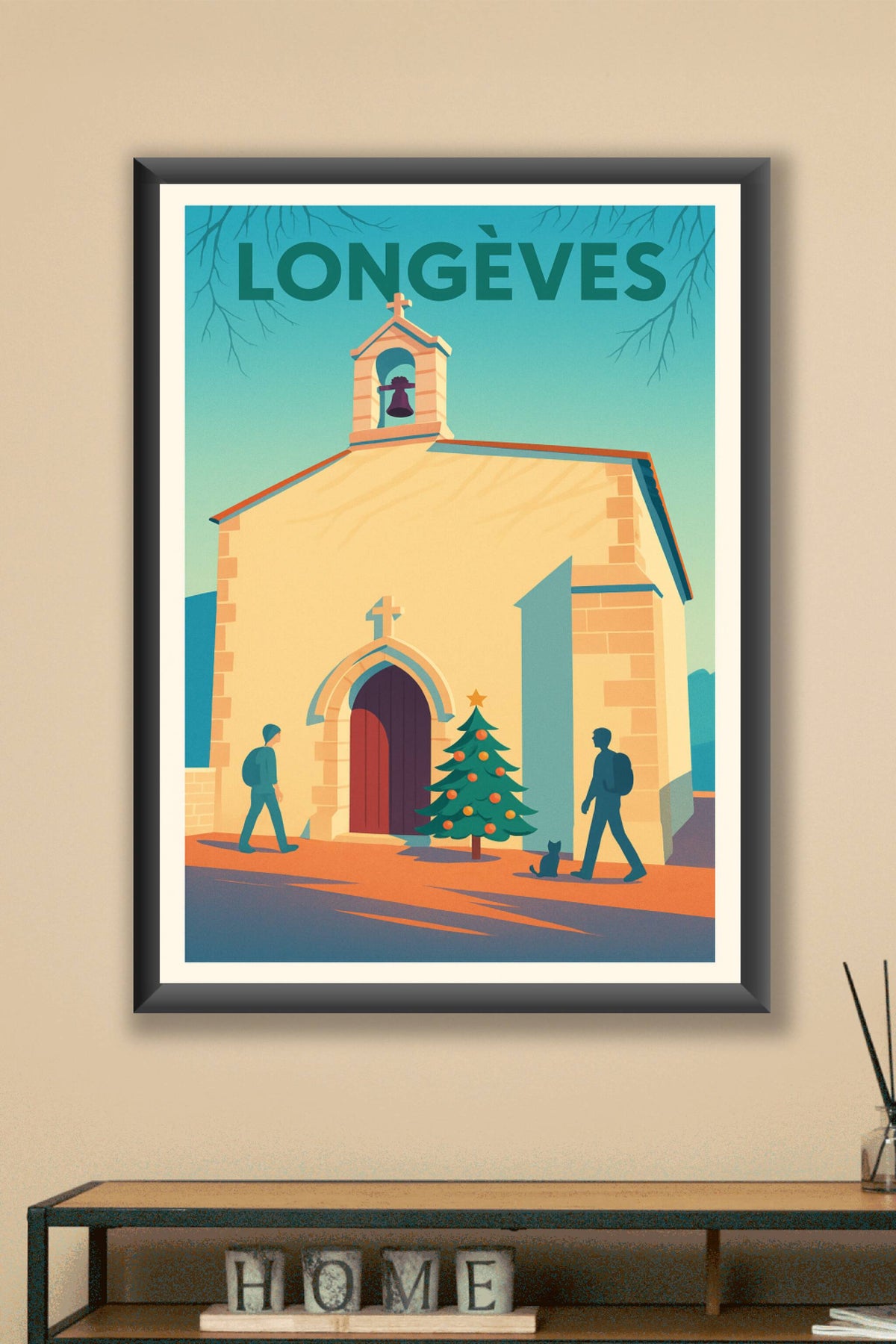 Affiche de Longèves - Charme hivernal et douceur villageoise