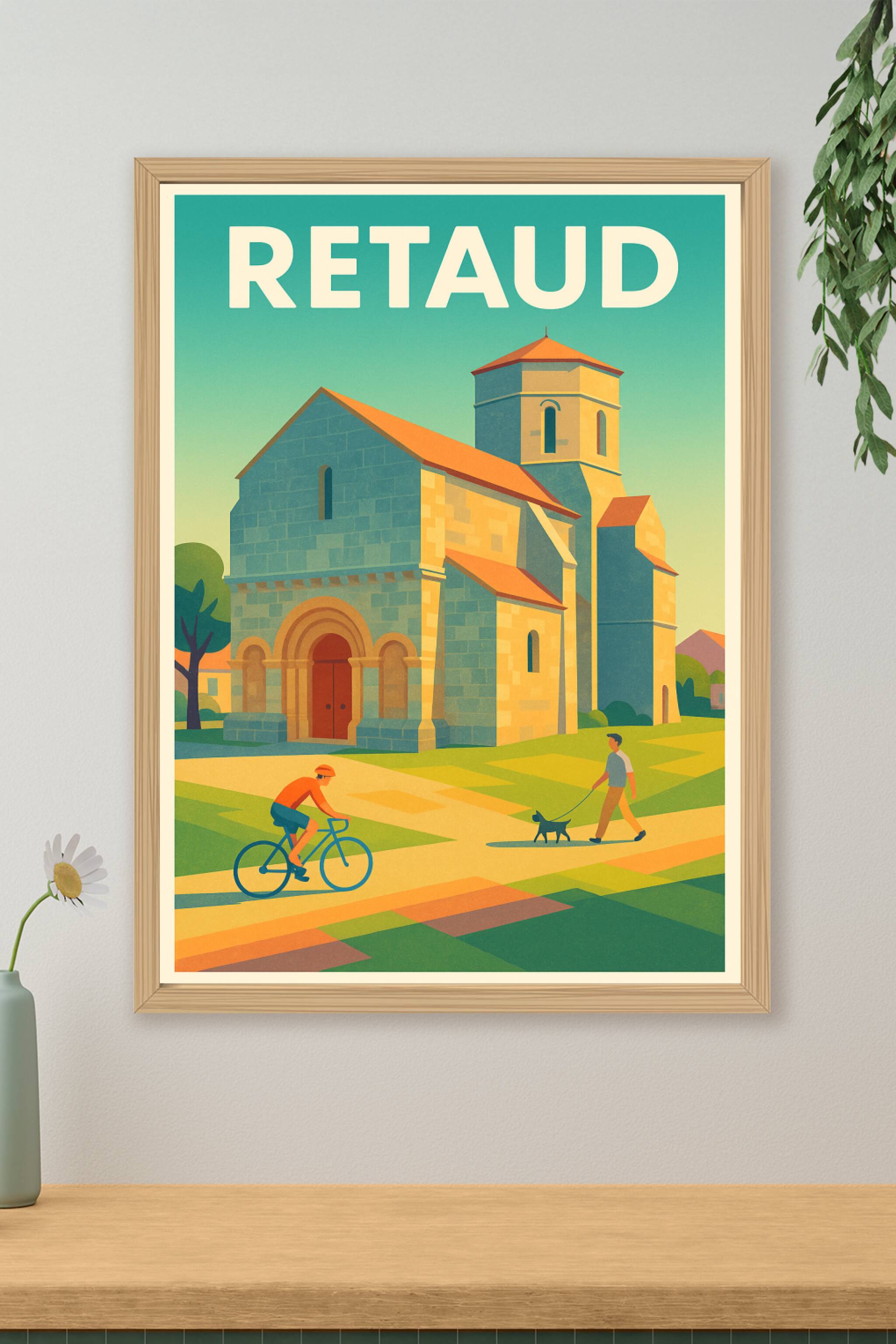 Affiche de Rétaud - Charme historique et douceur de vivre