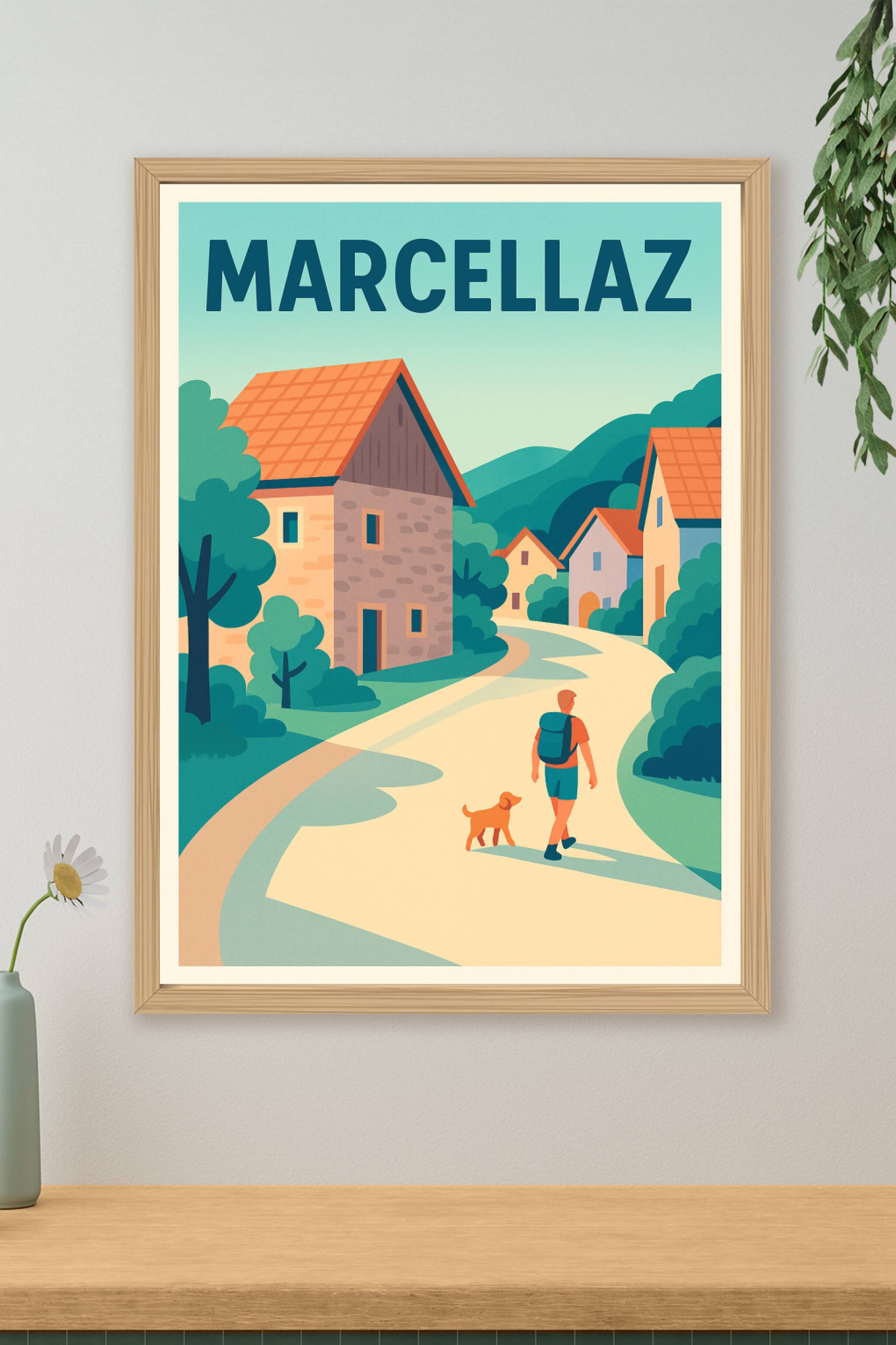 Affiche de Marcellaz - Promenade paisible au coeur du village
