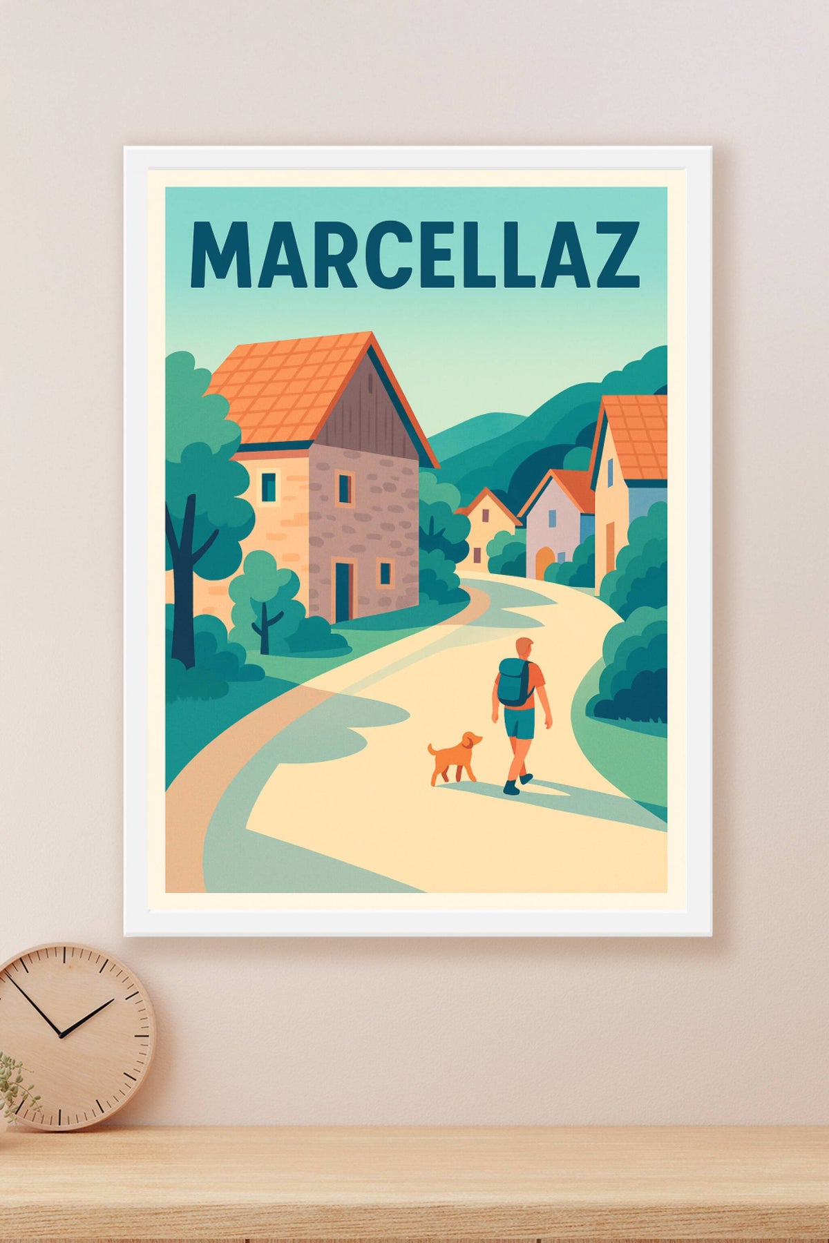 Affiche de Marcellaz - Promenade paisible au coeur du village