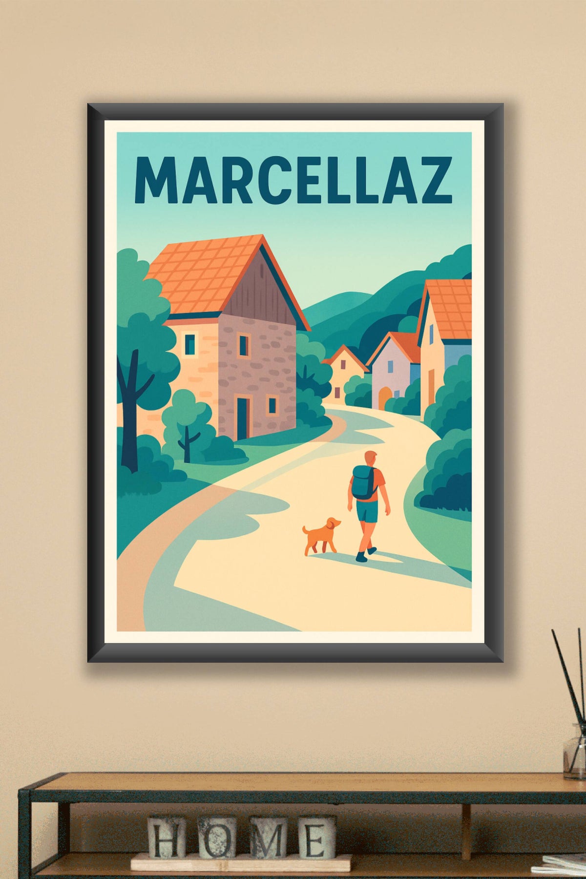Affiche de Marcellaz - Promenade paisible au coeur du village