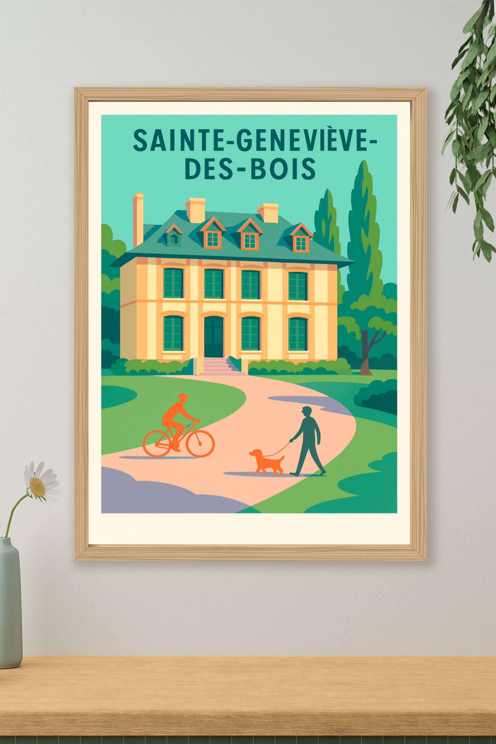 Affiche de Sainte-Geneviève-des-Bois - Charme et Nature au Quotidien