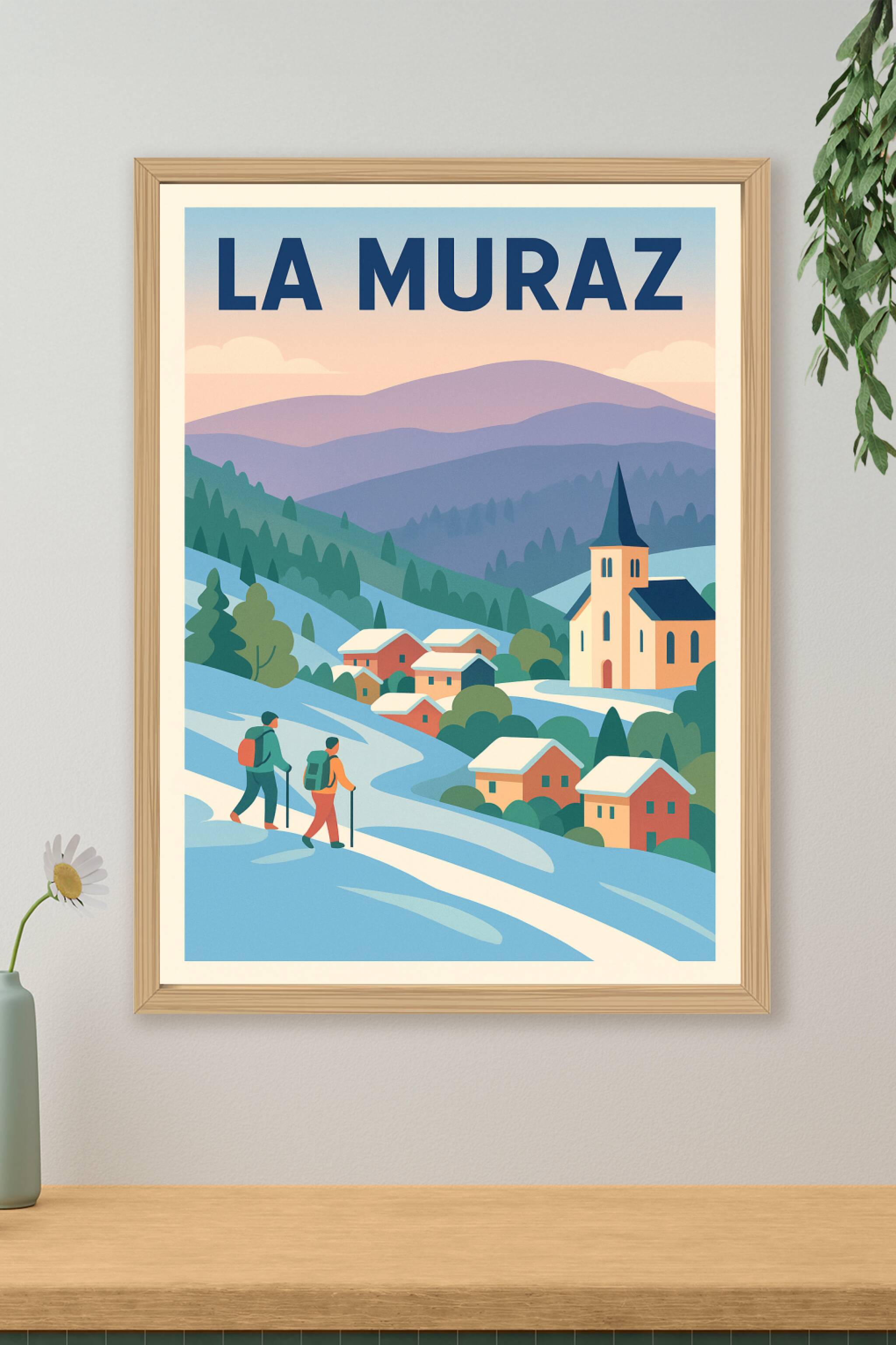 Affiche de La Muraz - Évasion en montagne entre nature et sérénité