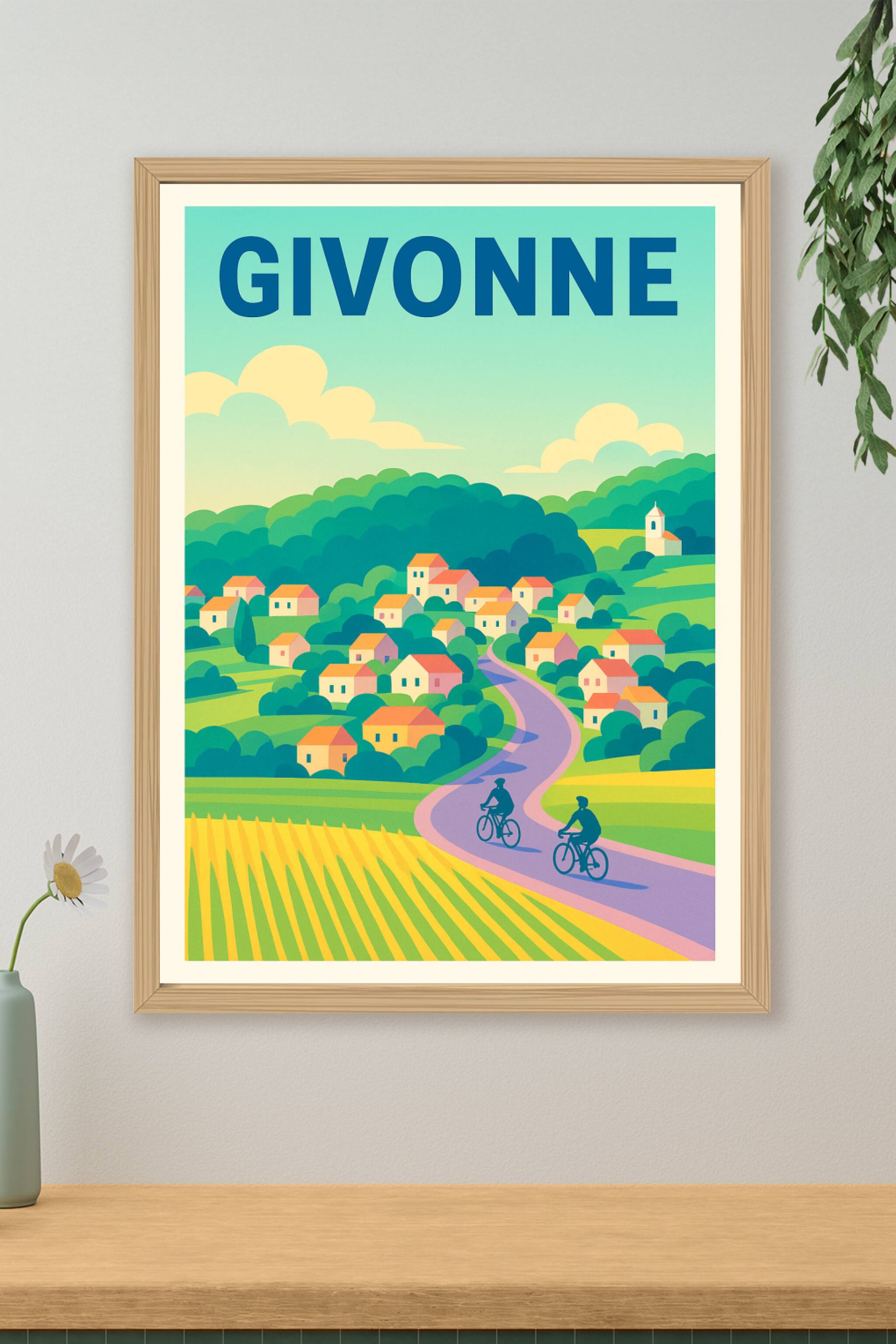 Affiche de Givonne - La douceur champêtre au fil de la route