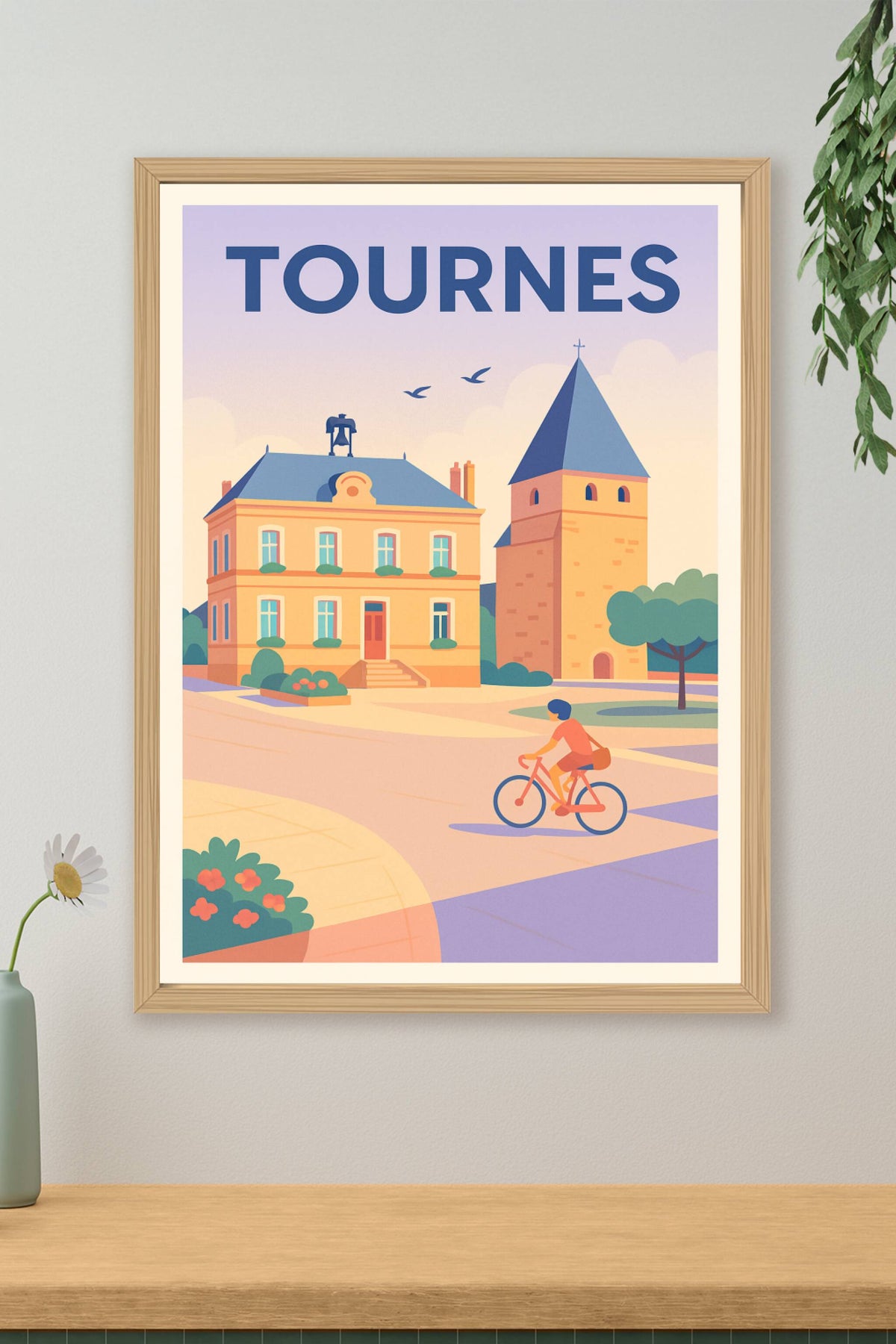 Affiche de Tournes - Douceur et lumière au cœur du village