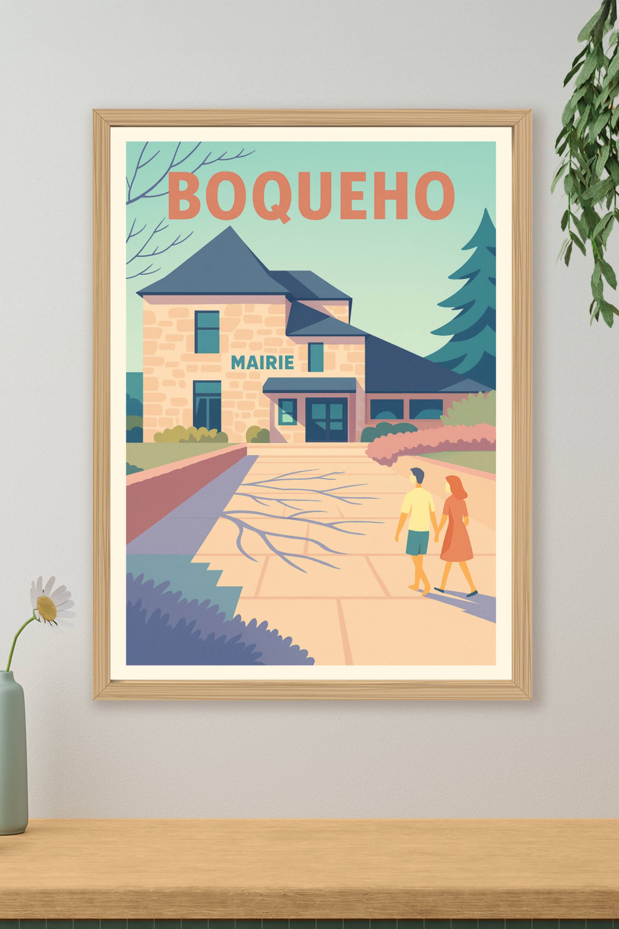 Affiche de Boqueho - L'élégance paisible de la mairie